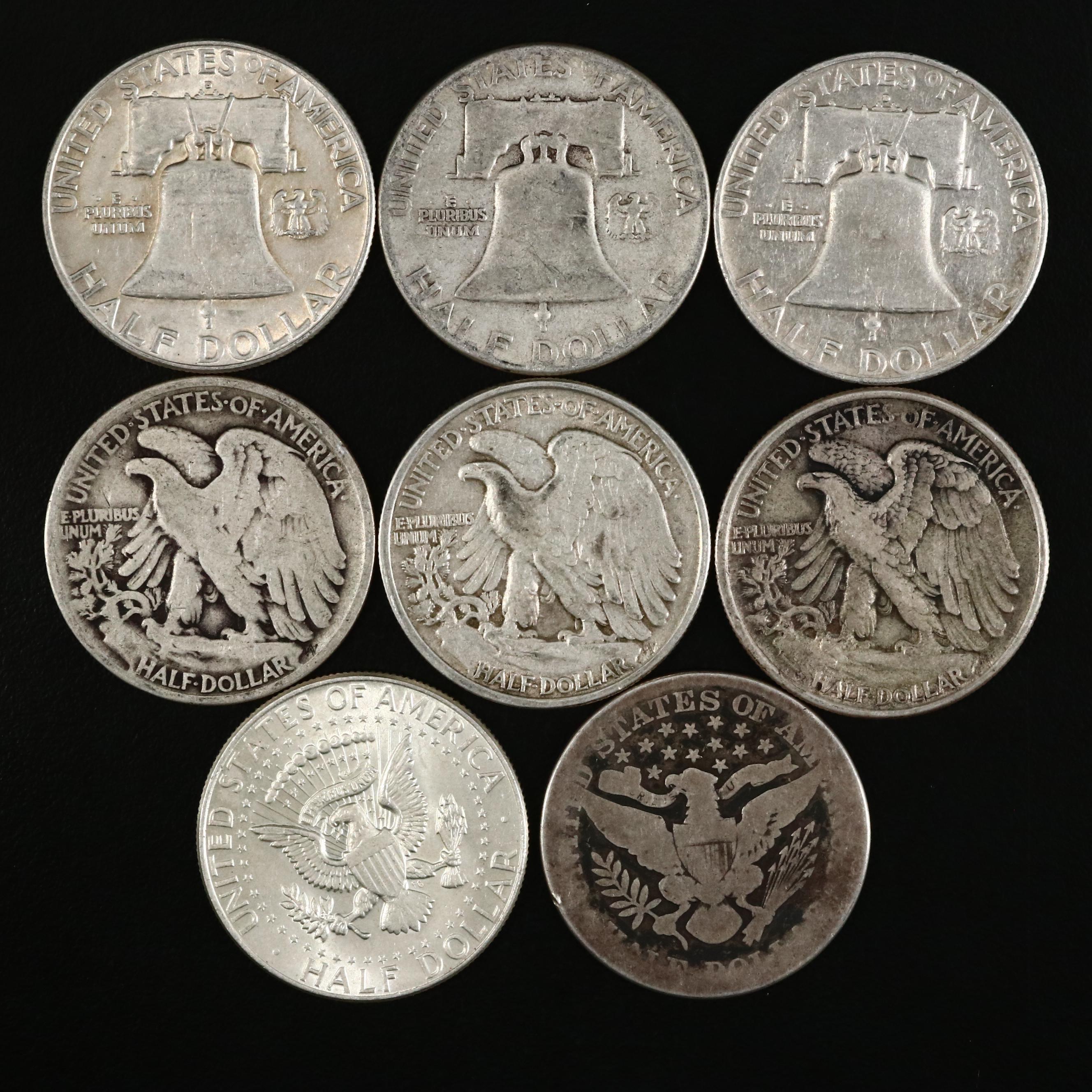 Ten Dollar Face Value Grouping of Antique to Vintage U.S. Silver Coins