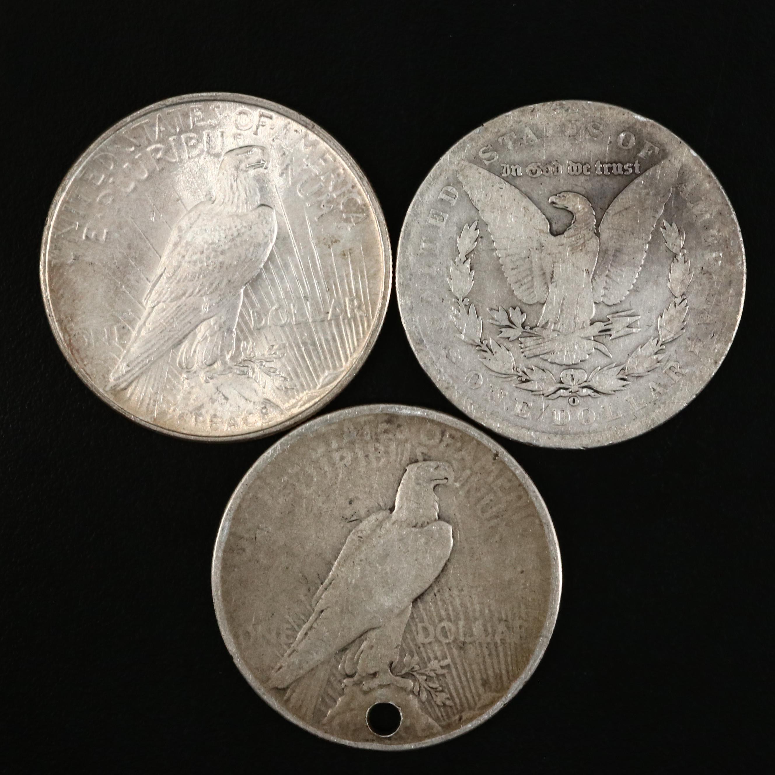Ten Dollar Face Value Grouping of Antique to Vintage U.S. Silver Coins