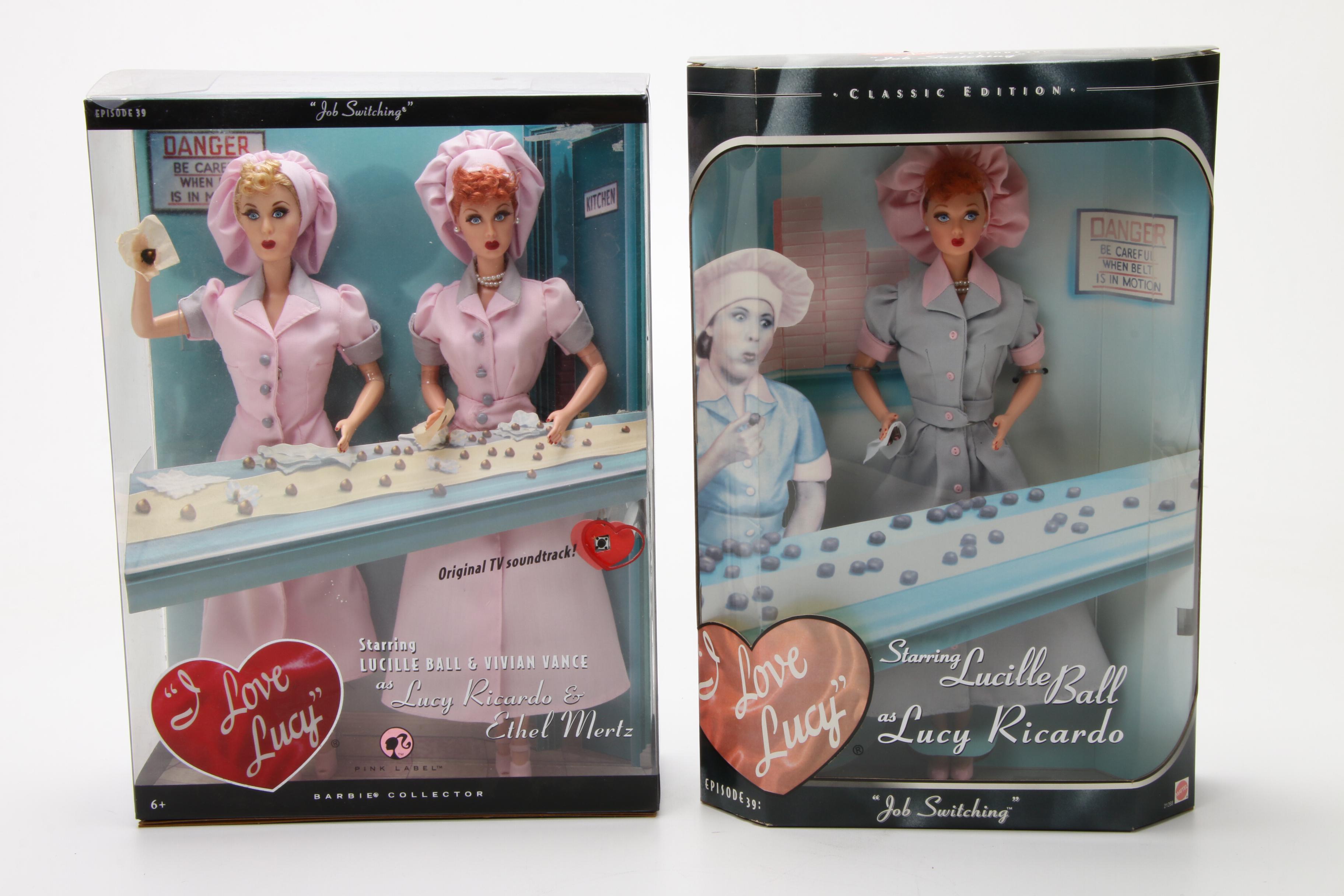 Lucille Ball and Vivian Vance "I love Lucy" Barbie Dolls and Other Collectibles