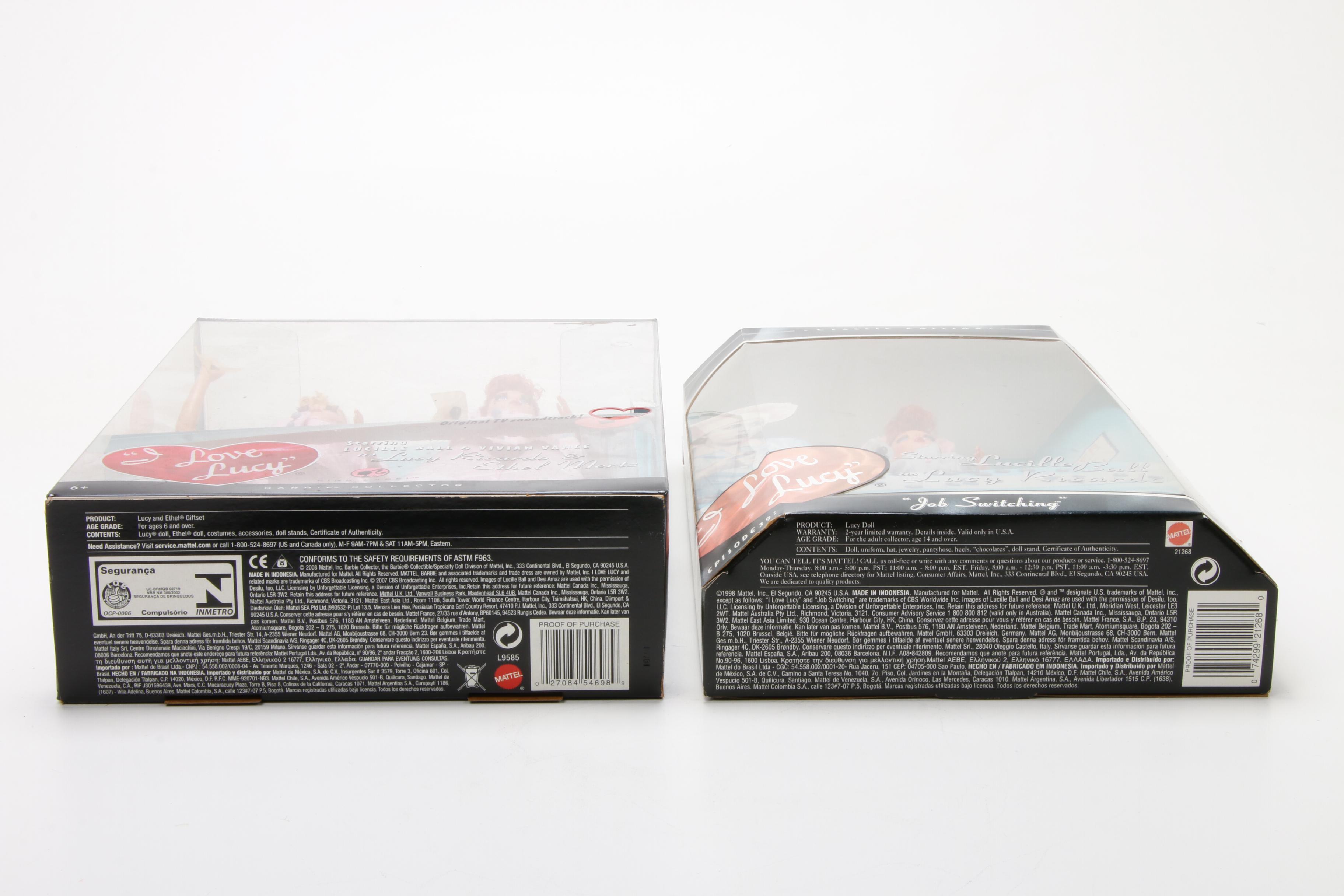 Lucille Ball and Vivian Vance "I love Lucy" Barbie Dolls and Other Collectibles