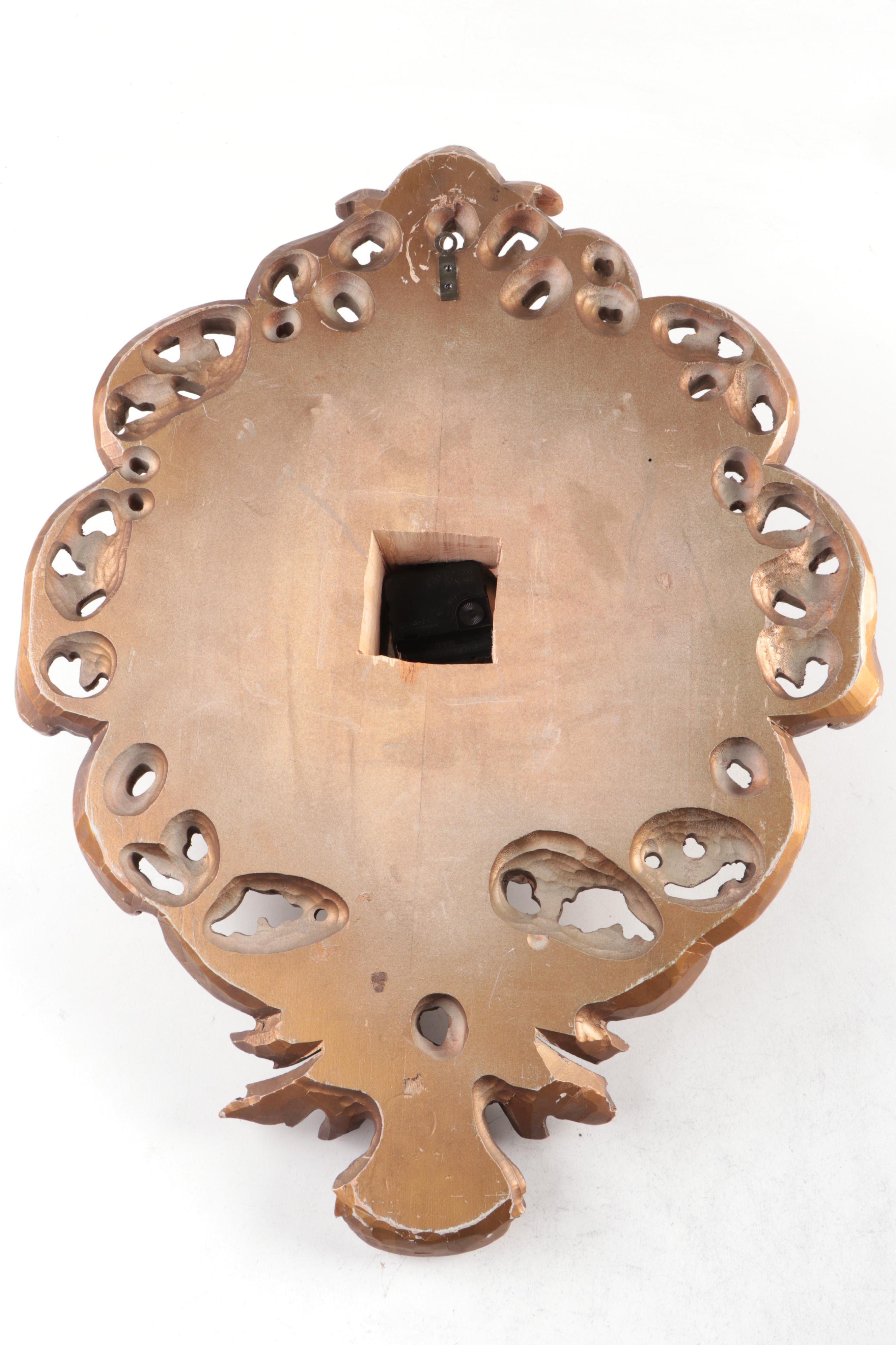 P.F. Bollenbach Eight Day Fifteen Jewel Converted/Altered Quartz Wall Clock