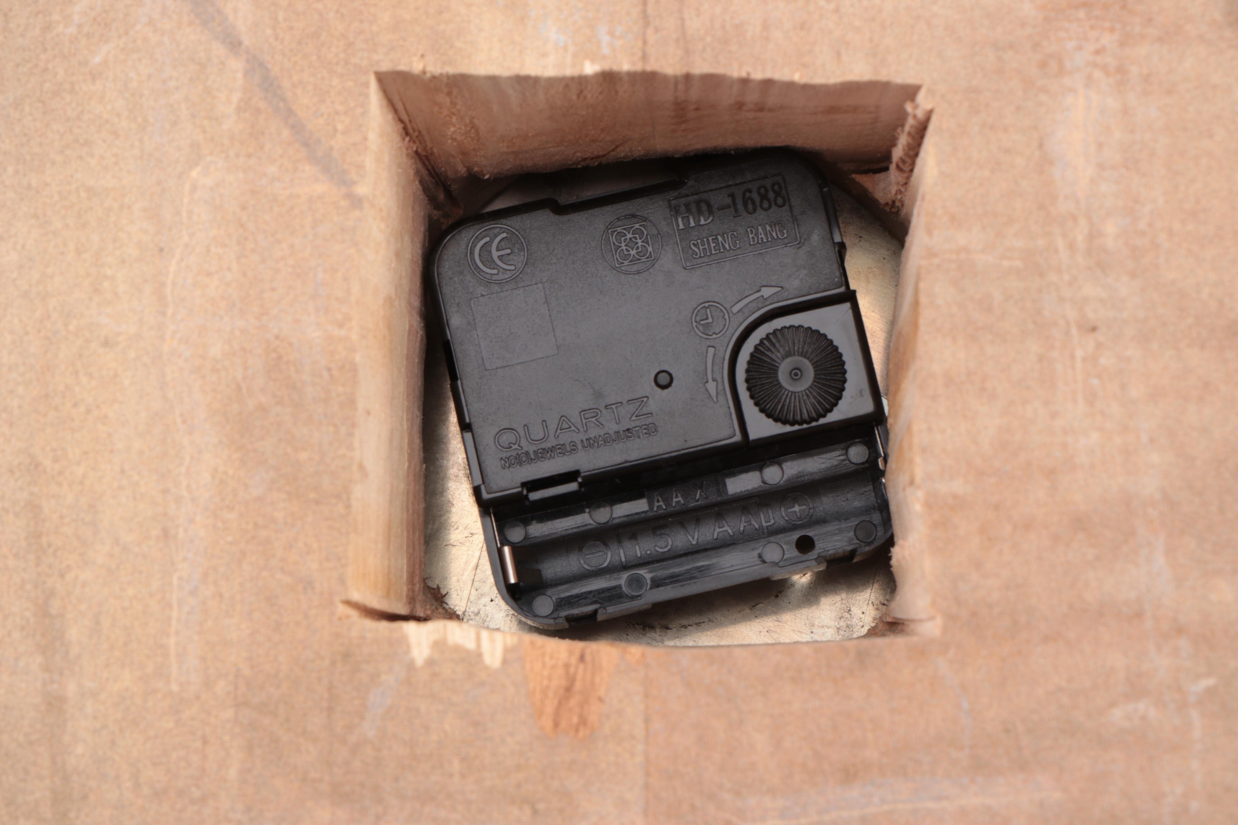 P.F. Bollenbach Eight Day Fifteen Jewel Converted/Altered Quartz Wall Clock