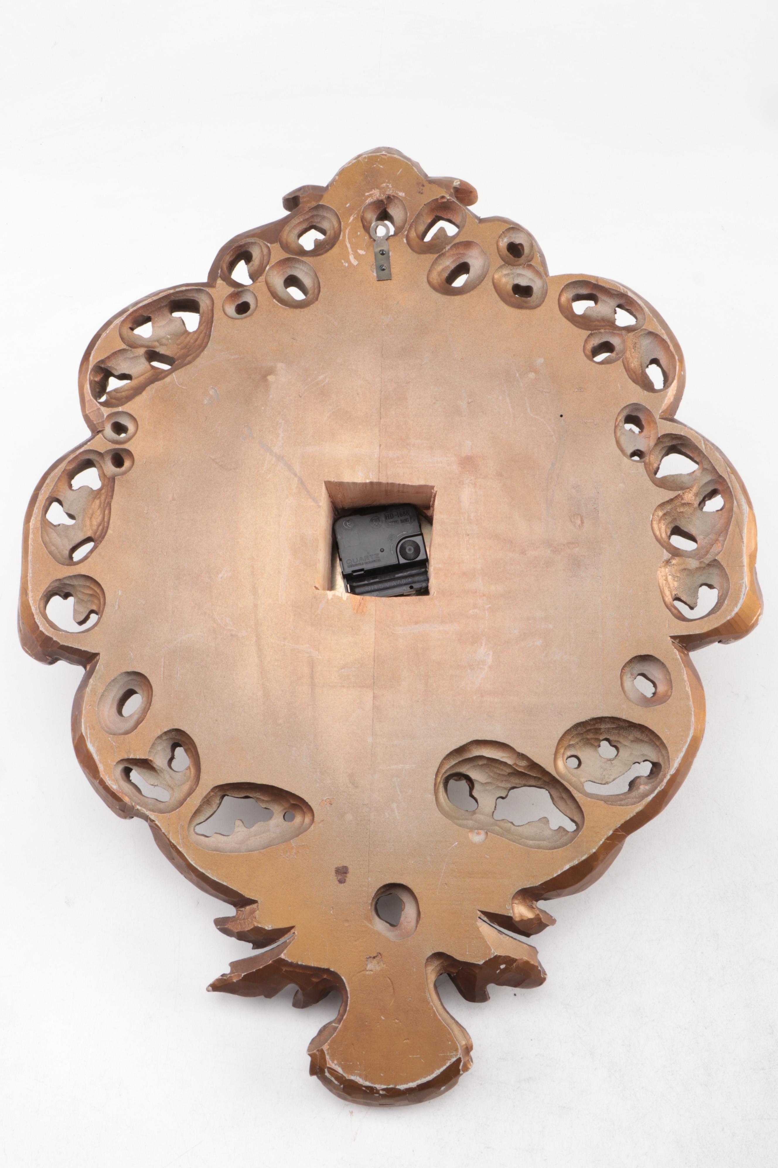 P.F. Bollenbach Eight Day Fifteen Jewel Converted/Altered Quartz Wall Clock