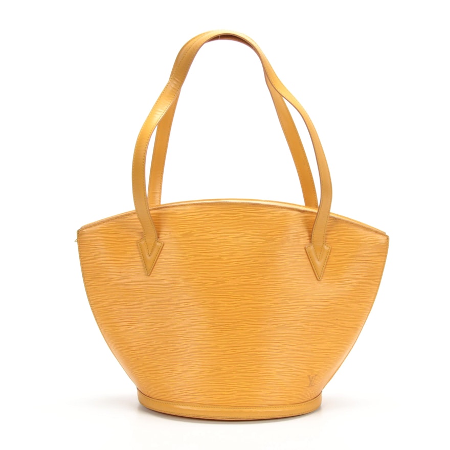 Louis Vuitton Saint Jacques Shoulder Bag in Yellow Epi Leather