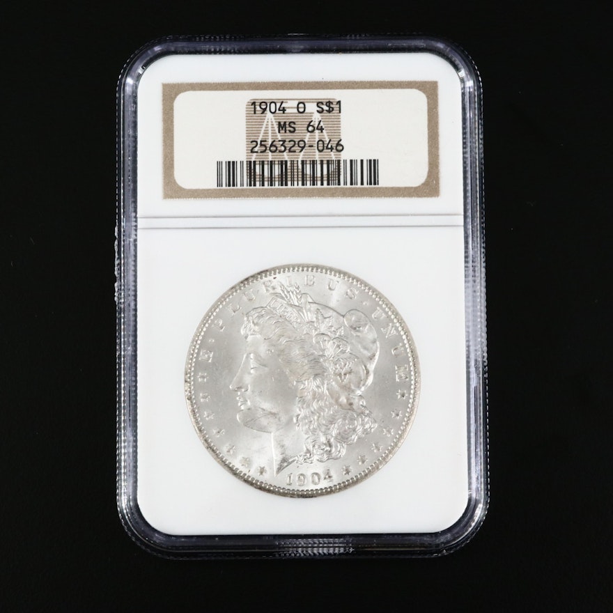 NGC Graded MS64 1904-O Morgan Silver Dollar