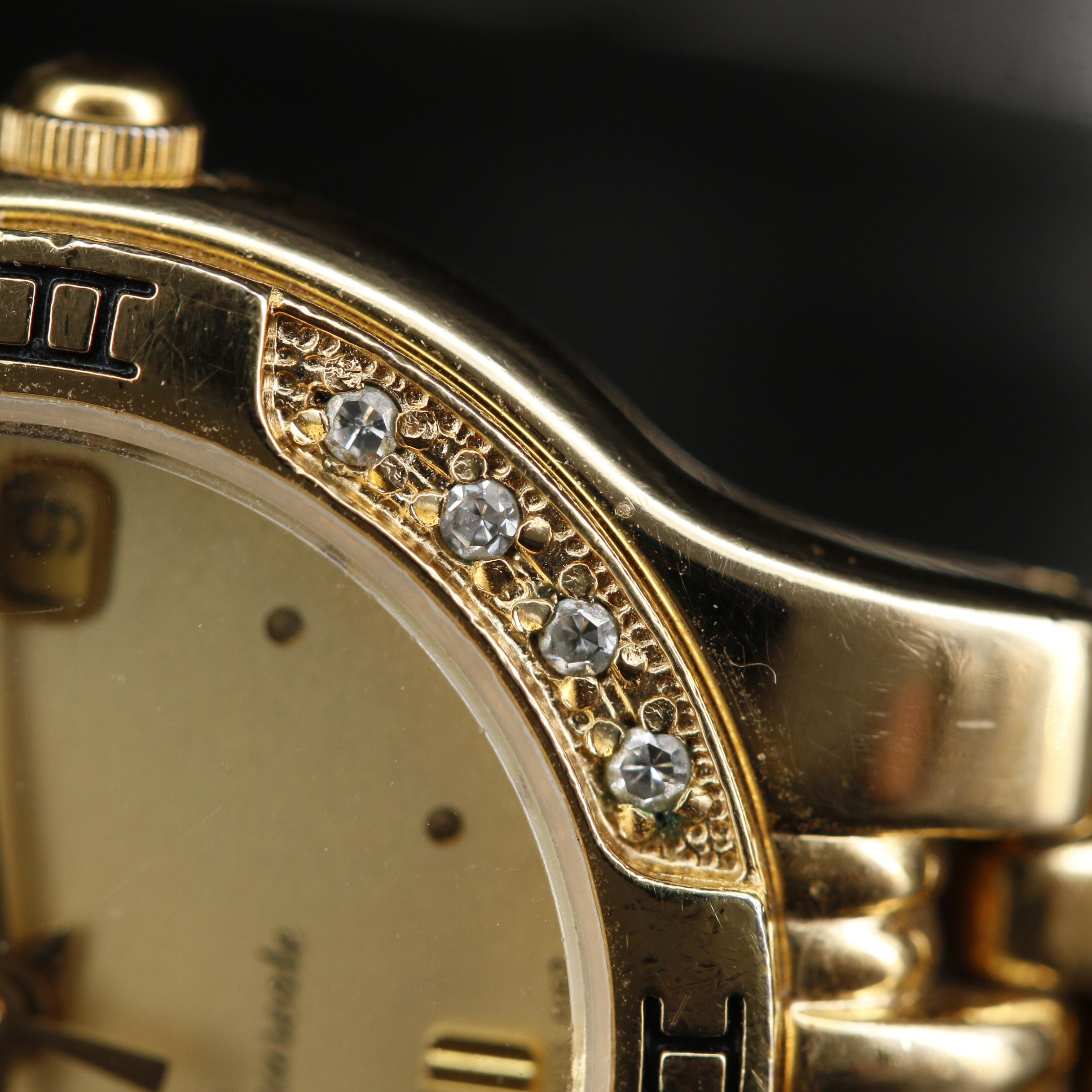 Longines Laureate Diamond and Gold Tone Quartz Watch