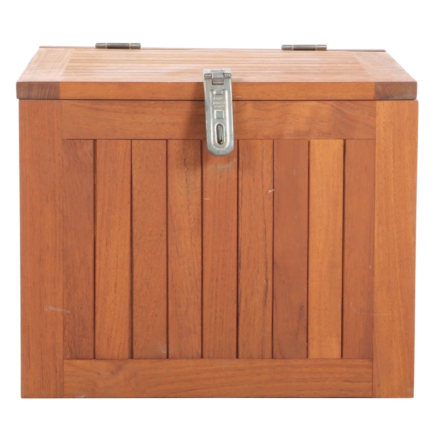 Danish Modern Style Teak Storage Cube, Mid to Late 20th Century