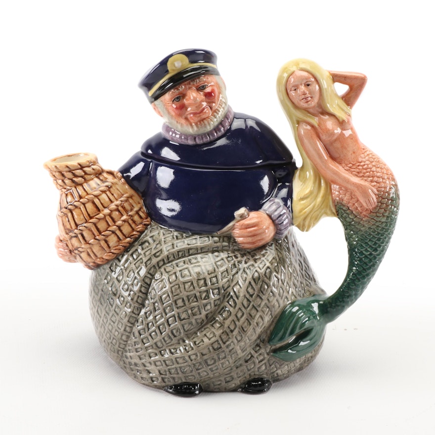 Royal Doulton "Old Salt" Character Teapot, 1988