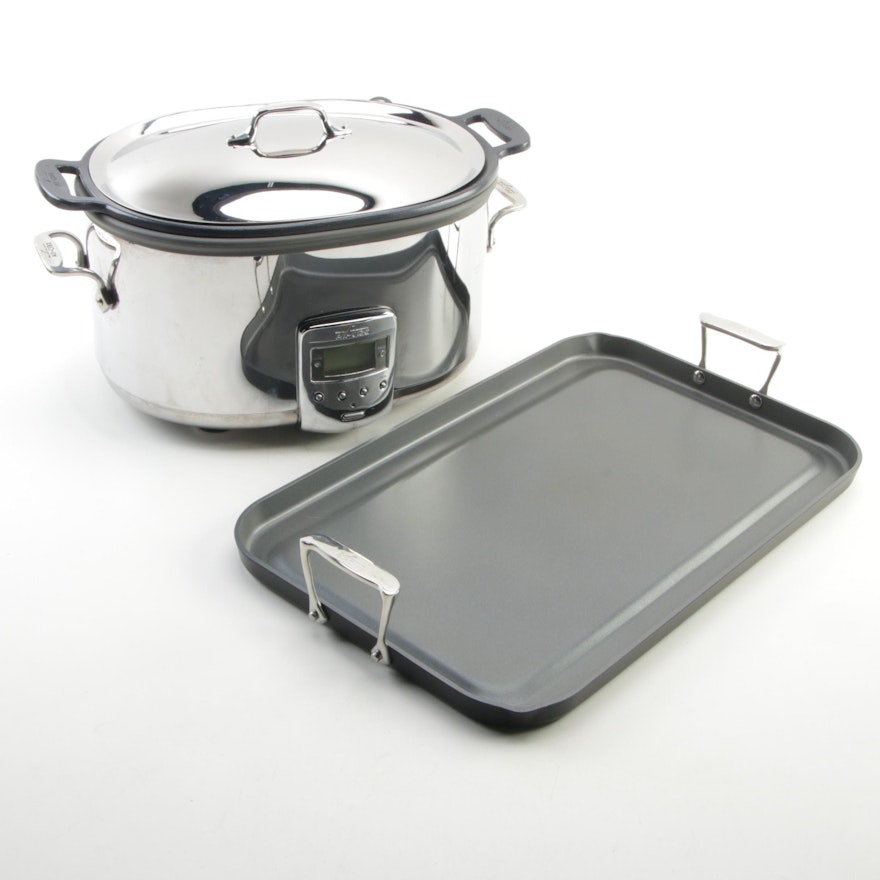 All-Clad Electric Slow Cooker and Non-Stick Griddle