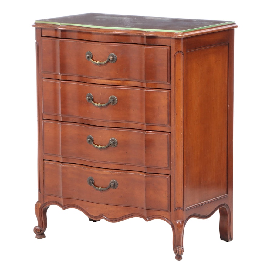 John Widdicomb French Provincial Style Cherry Chest of Drawers