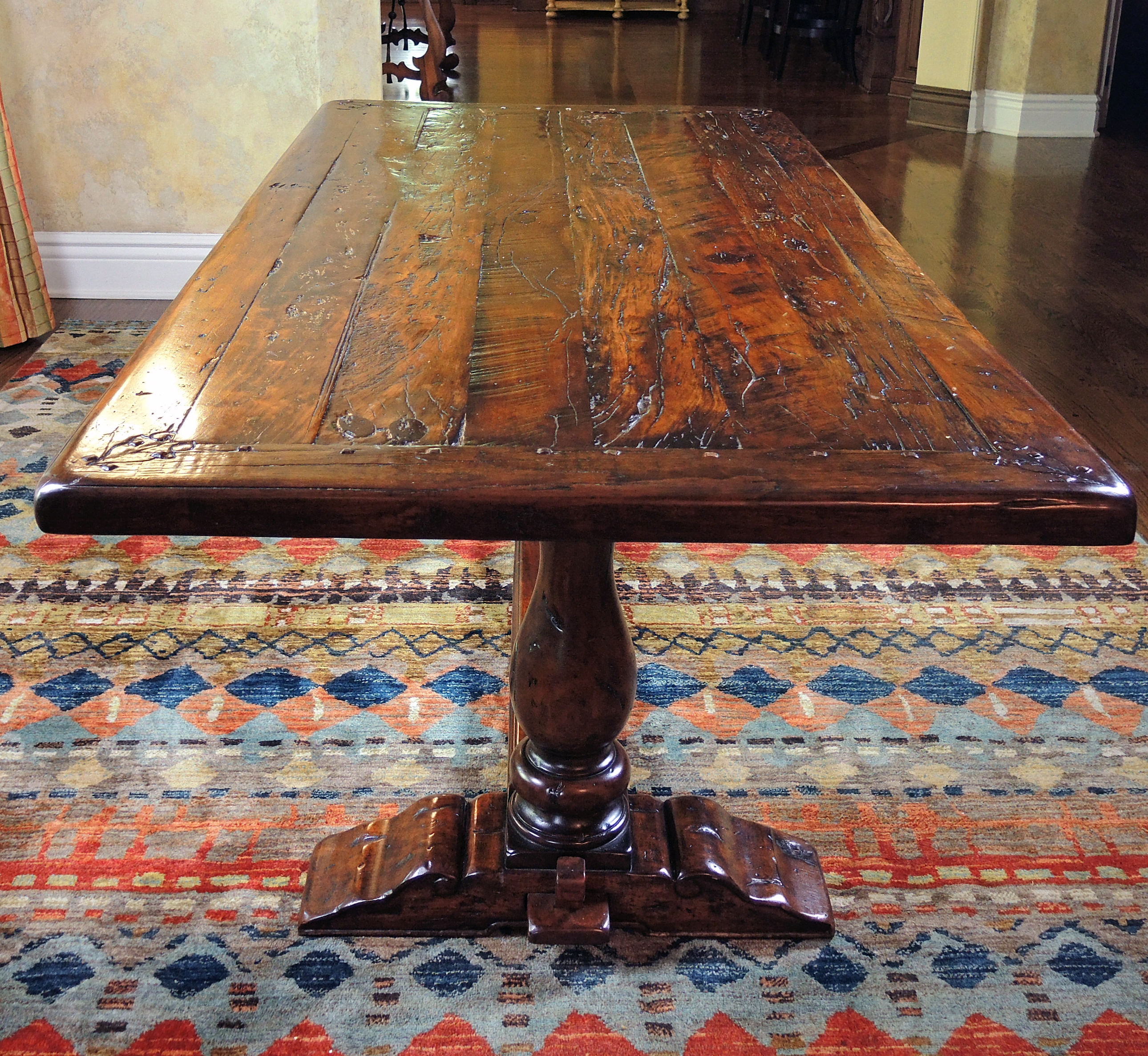 Theodore Alexander "Castle Bromwich" Reclaimed Wood Trestle Table