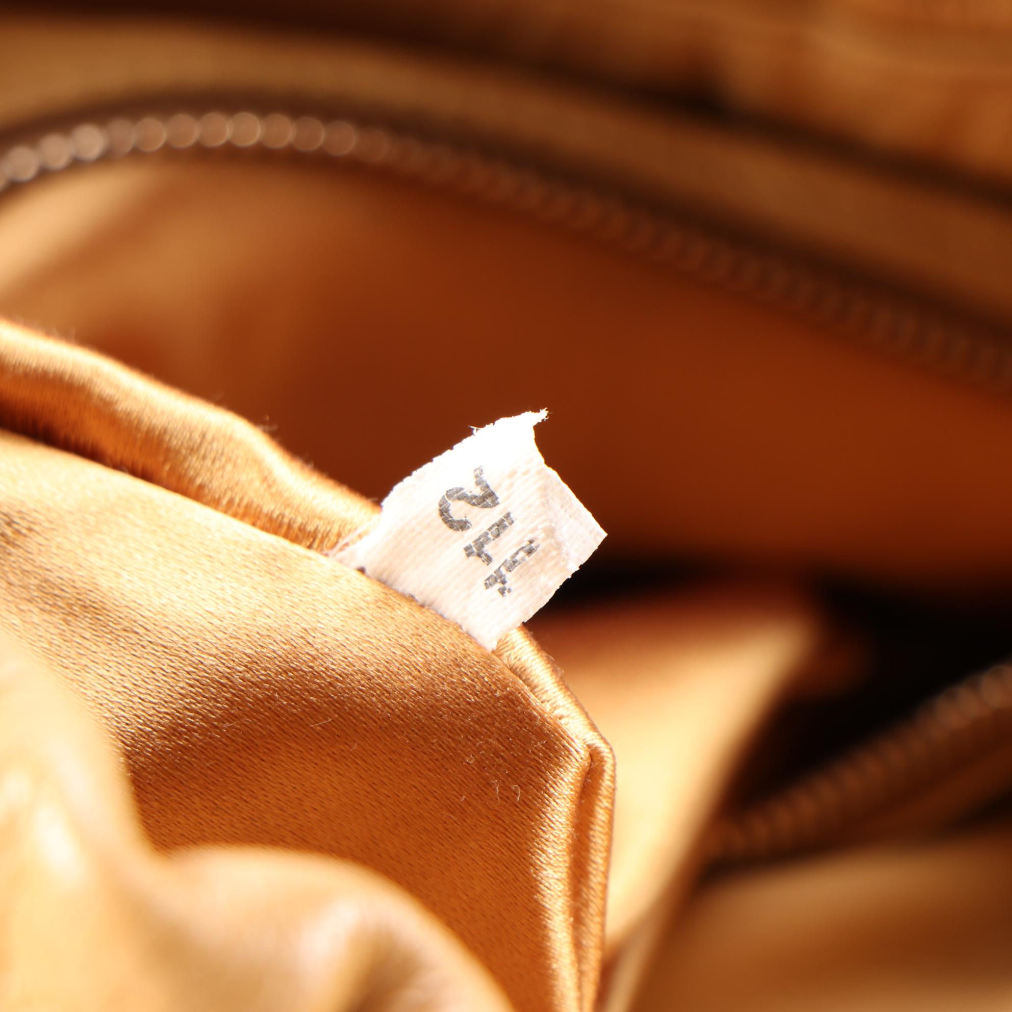 Prada Shoulder Bag in Amber Vitello Daino Leather