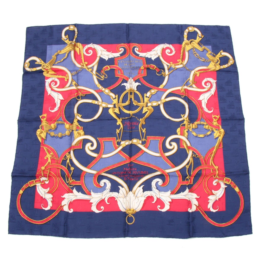 Hermès "L'Instruction du Roy" Silk Scarf