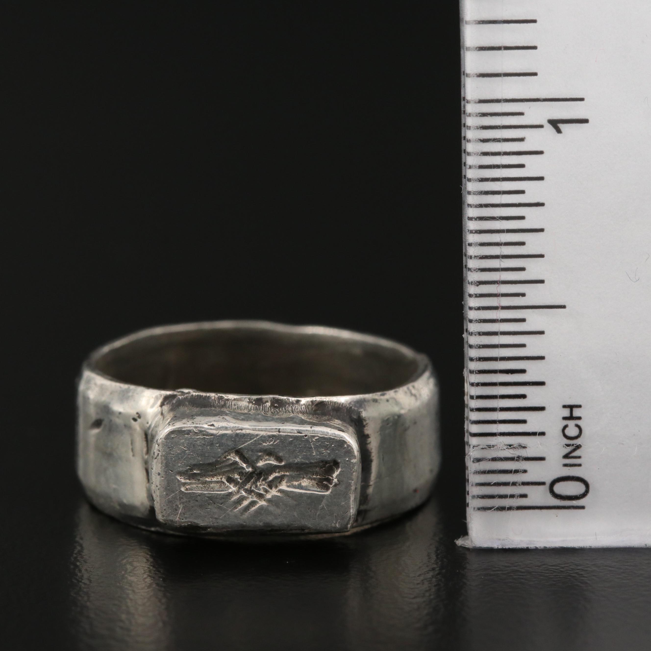 Sterling Reproduction Ancient Roman Wedding Ring