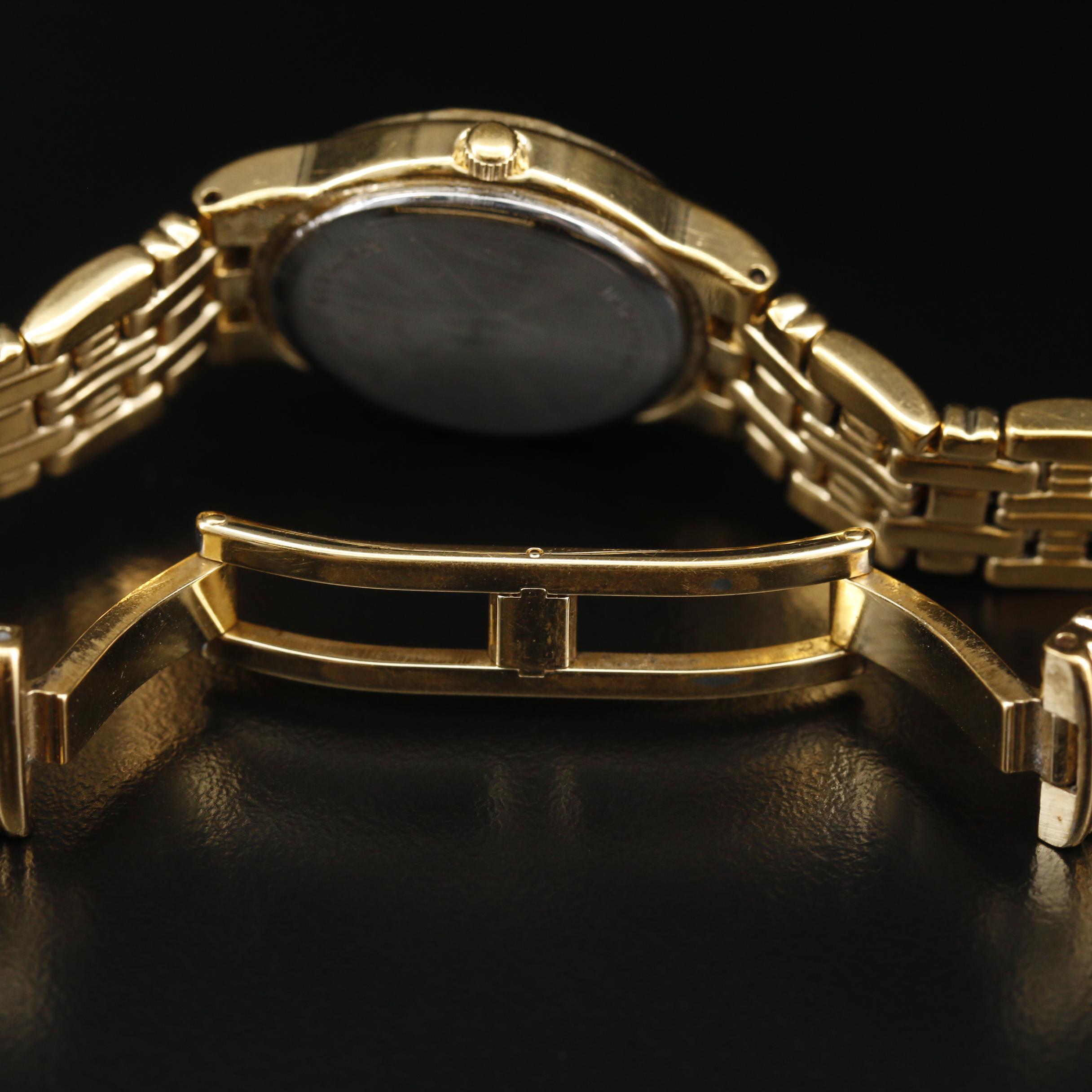 Wittnauer Laureate Diamond and Gold Tone Quartz Watch