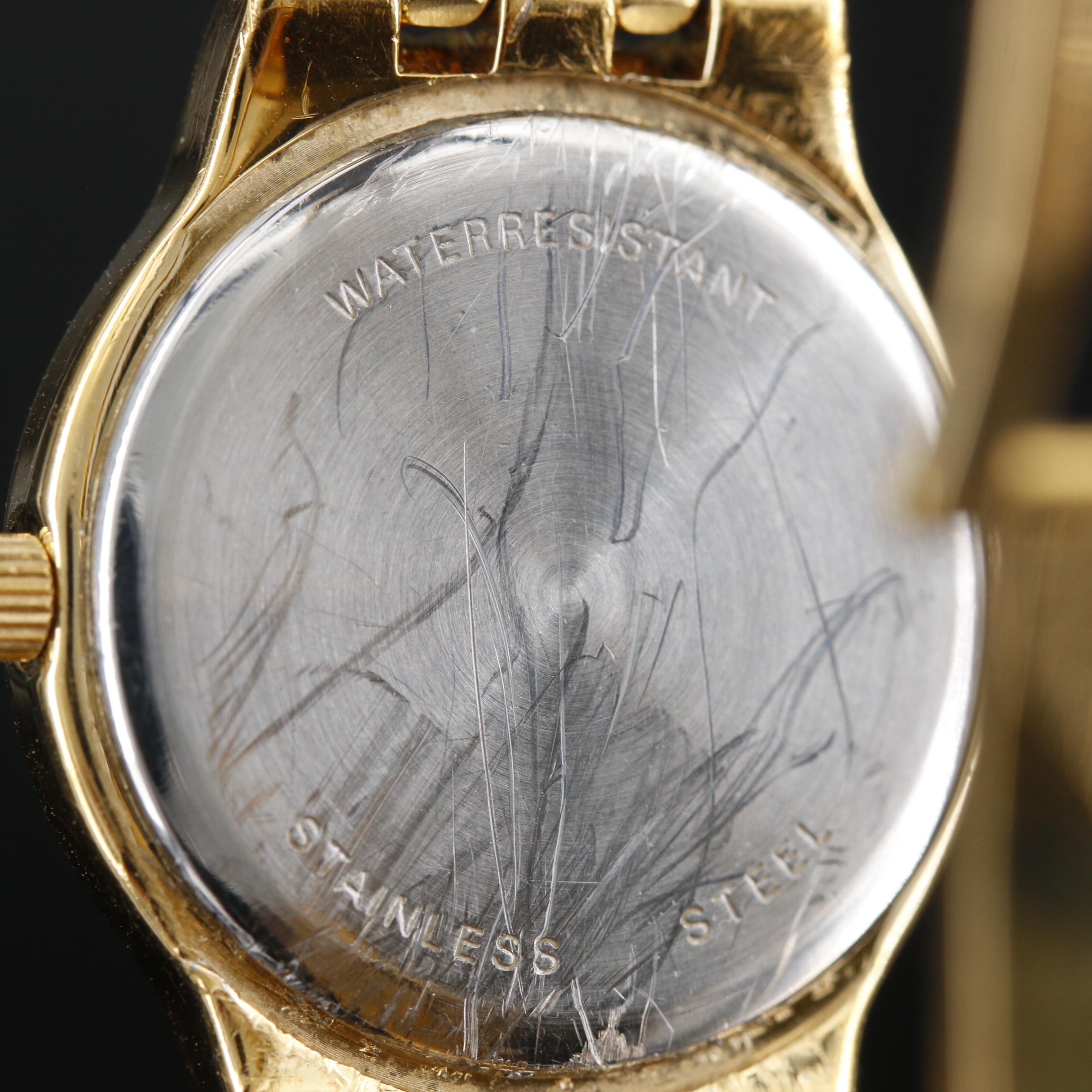 Wittnauer Laureate Diamond and Gold Tone Quartz Watch