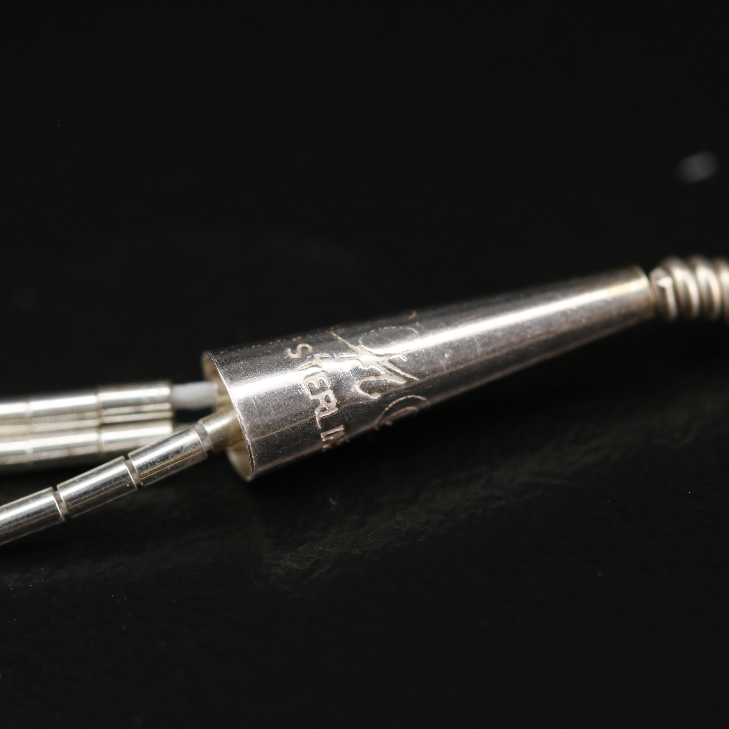 Carolyn Pollack Liquid Sterling Silver and Turquoise Watch Pendant Necklace