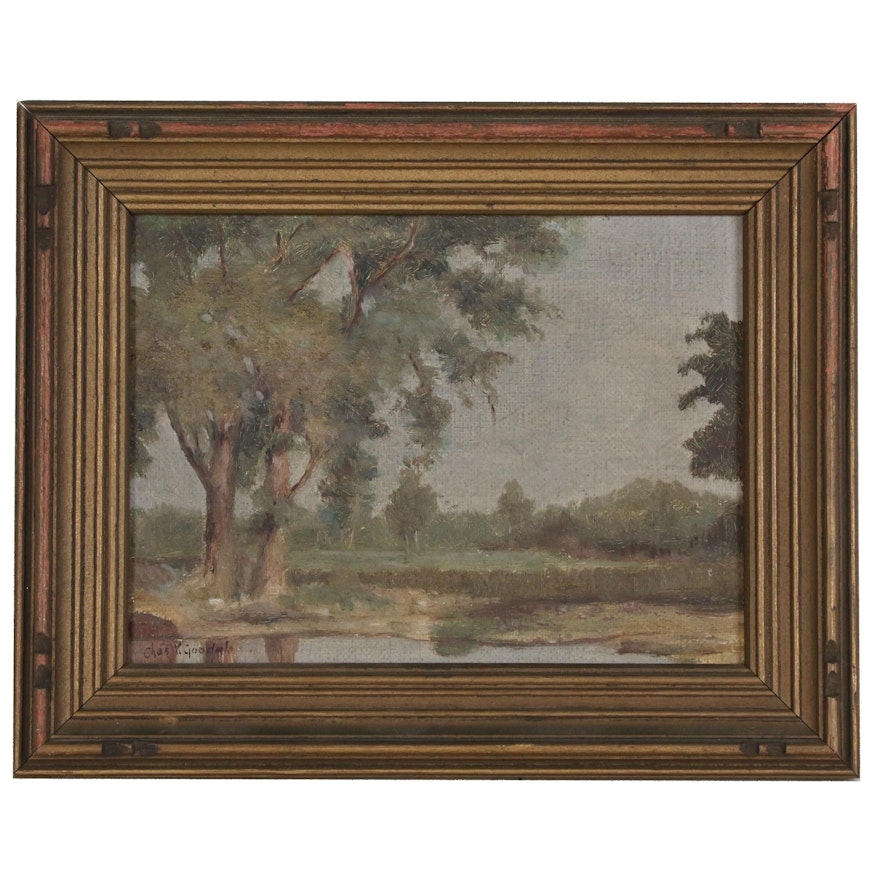 Landscape Oil Painting, Early 20th Century