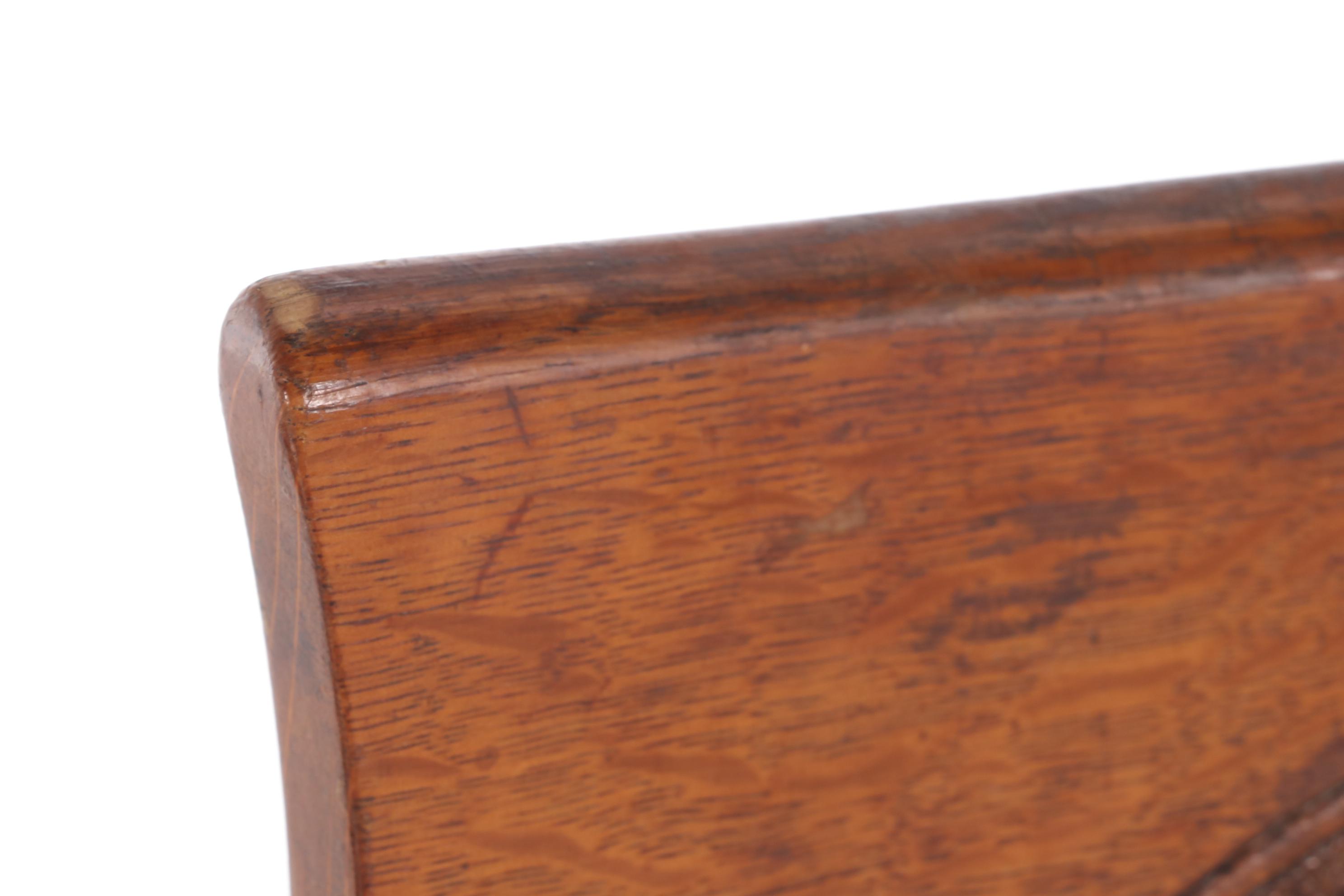 Stomps-Burkhardt Co. Oak Cane Seat Dining Chairs, Early 20th Century