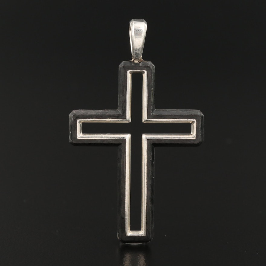 David Yurman Sterling Silver Cross Pendant