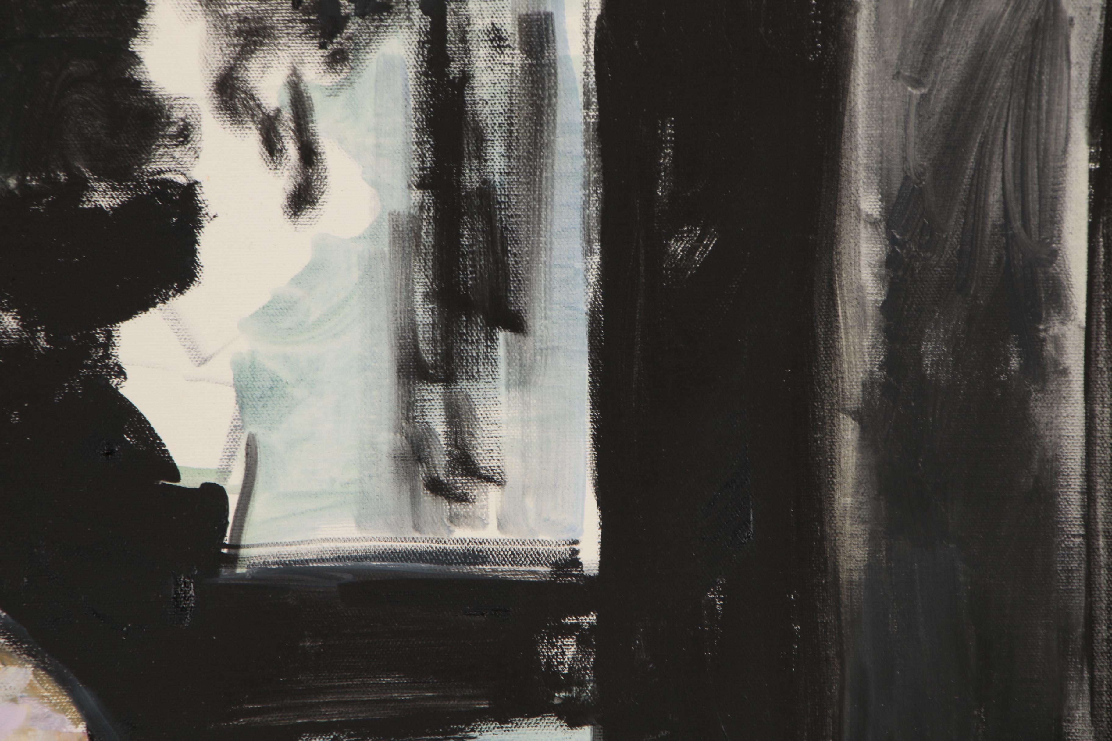 Simone Lucas Acrylic Painting of a Baby, 2006