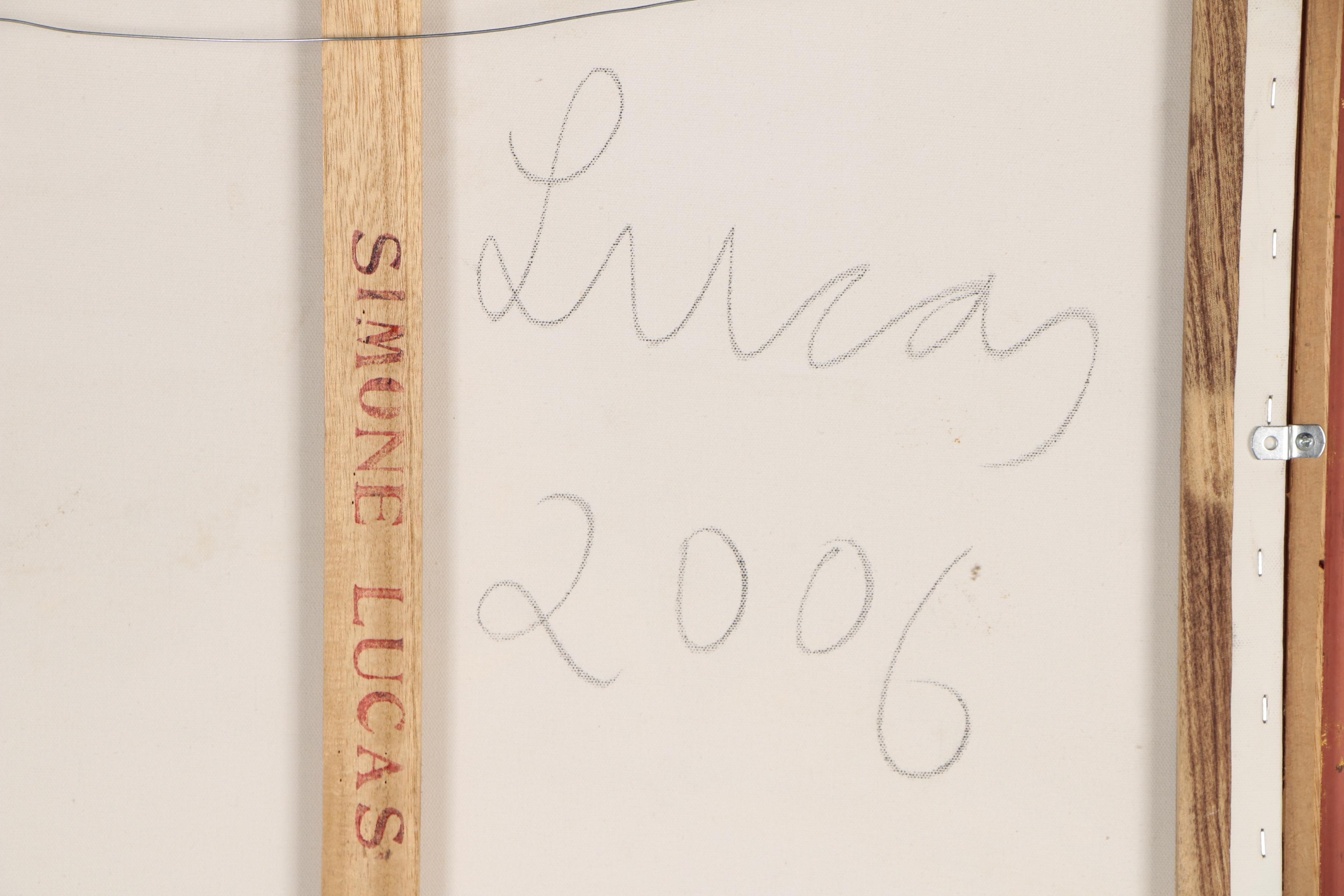 Simone Lucas Acrylic Painting of a Baby, 2006