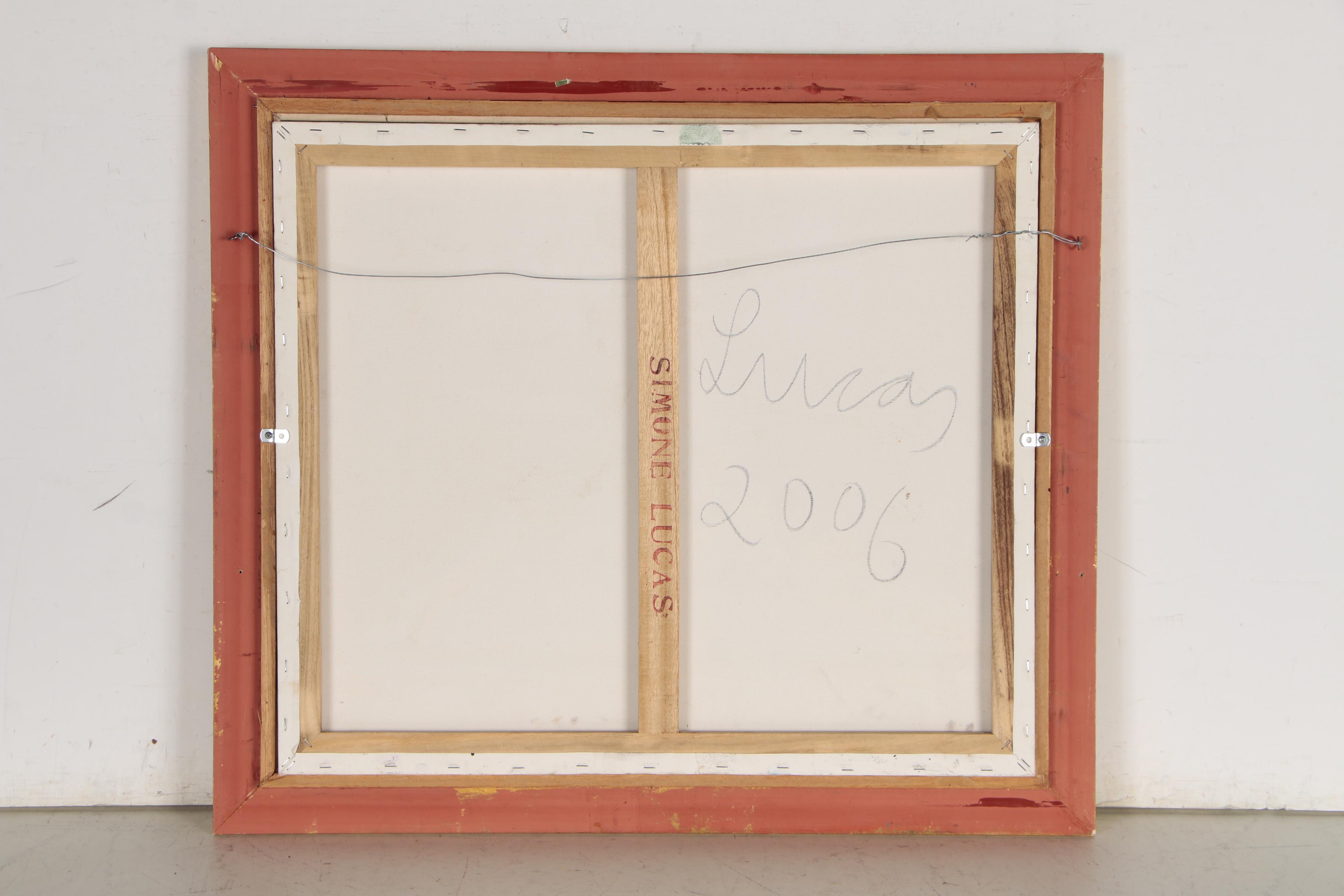 Simone Lucas Acrylic Painting of a Baby, 2006