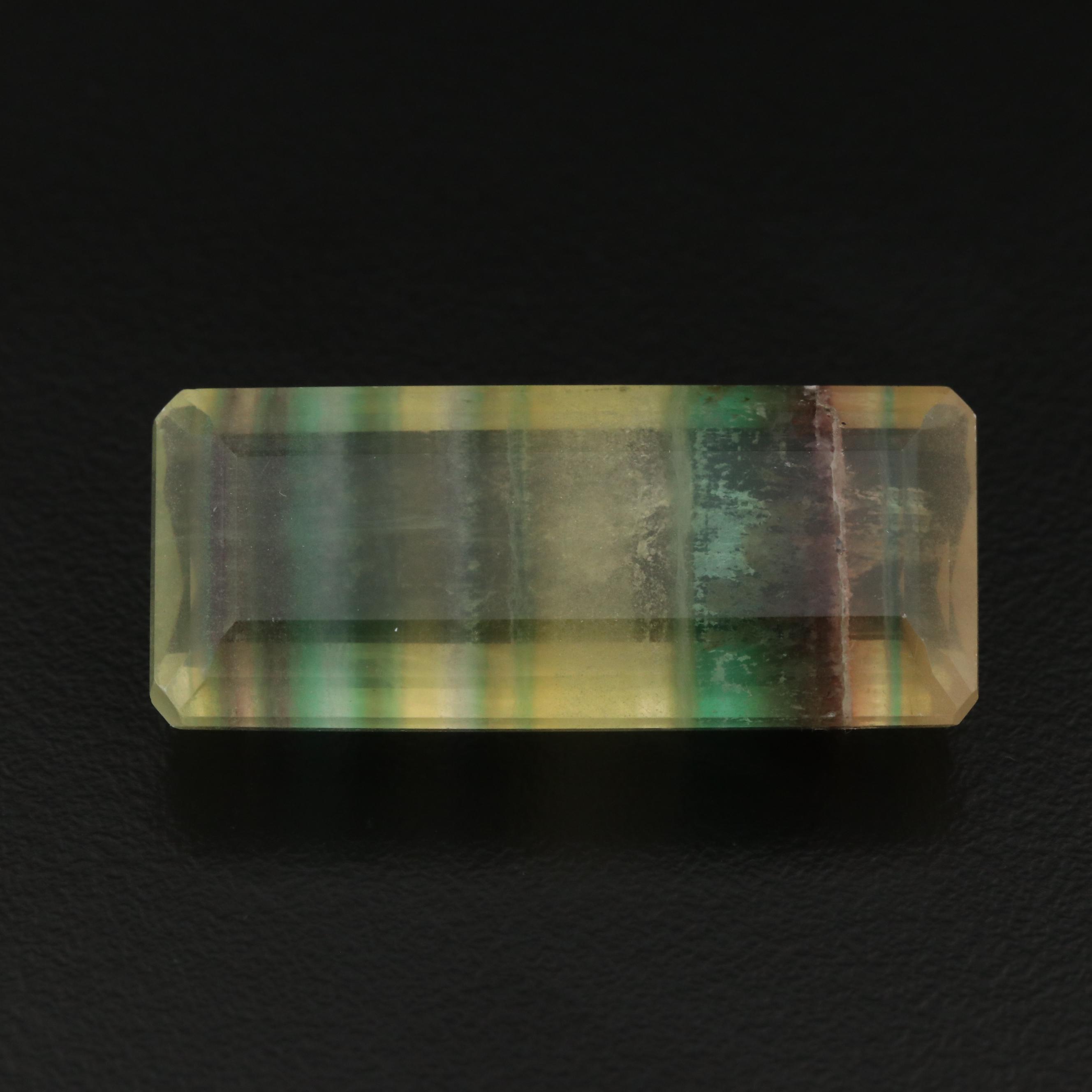 Loose 64.49 CT Rectangle Fluorite