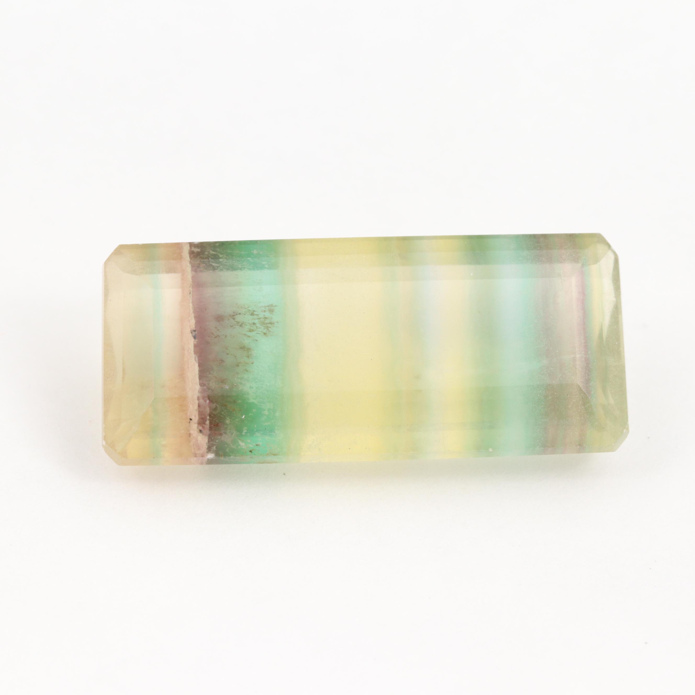 Loose 64.49 CT Rectangle Fluorite