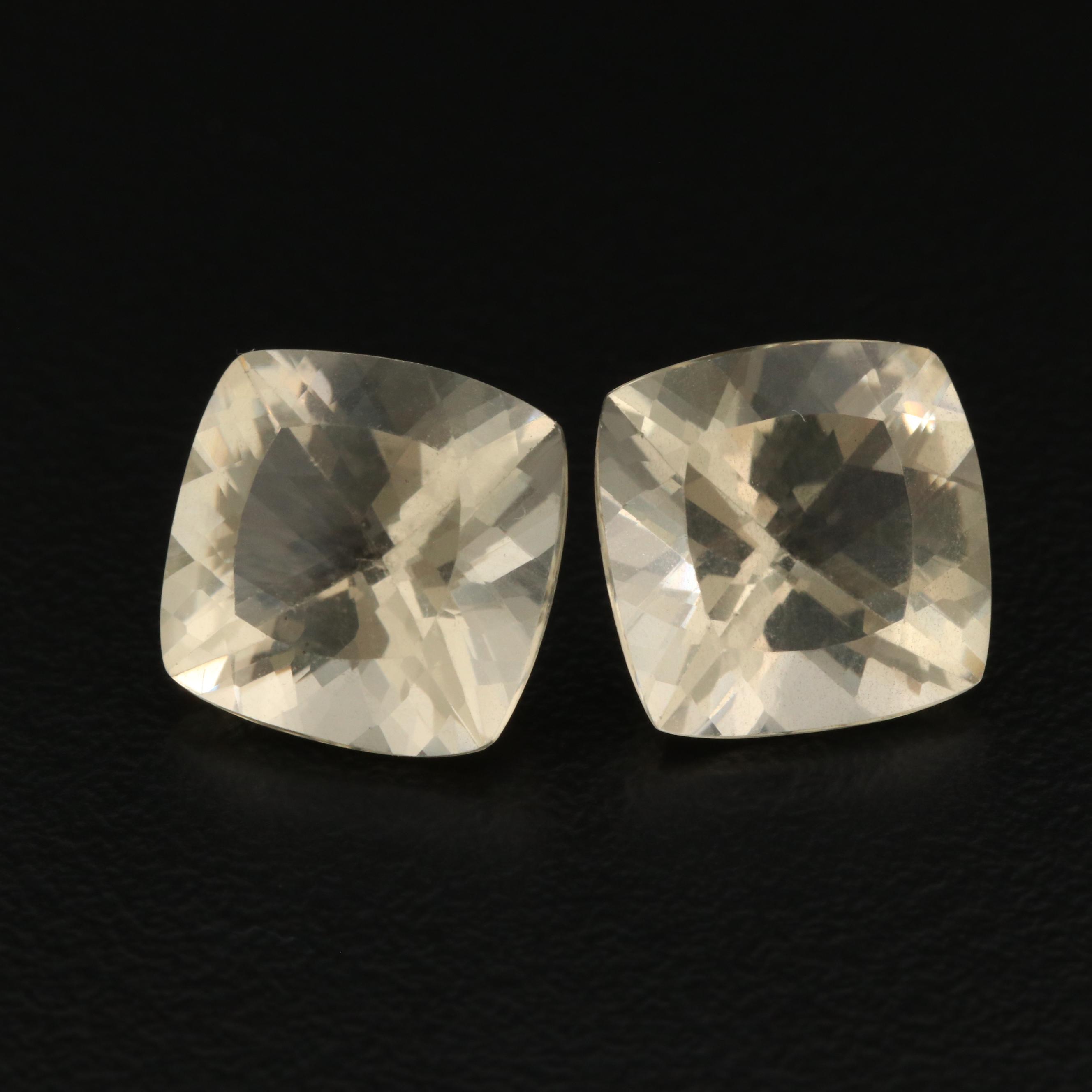 Loose 10.03 CTW Square Faceted Labadorites