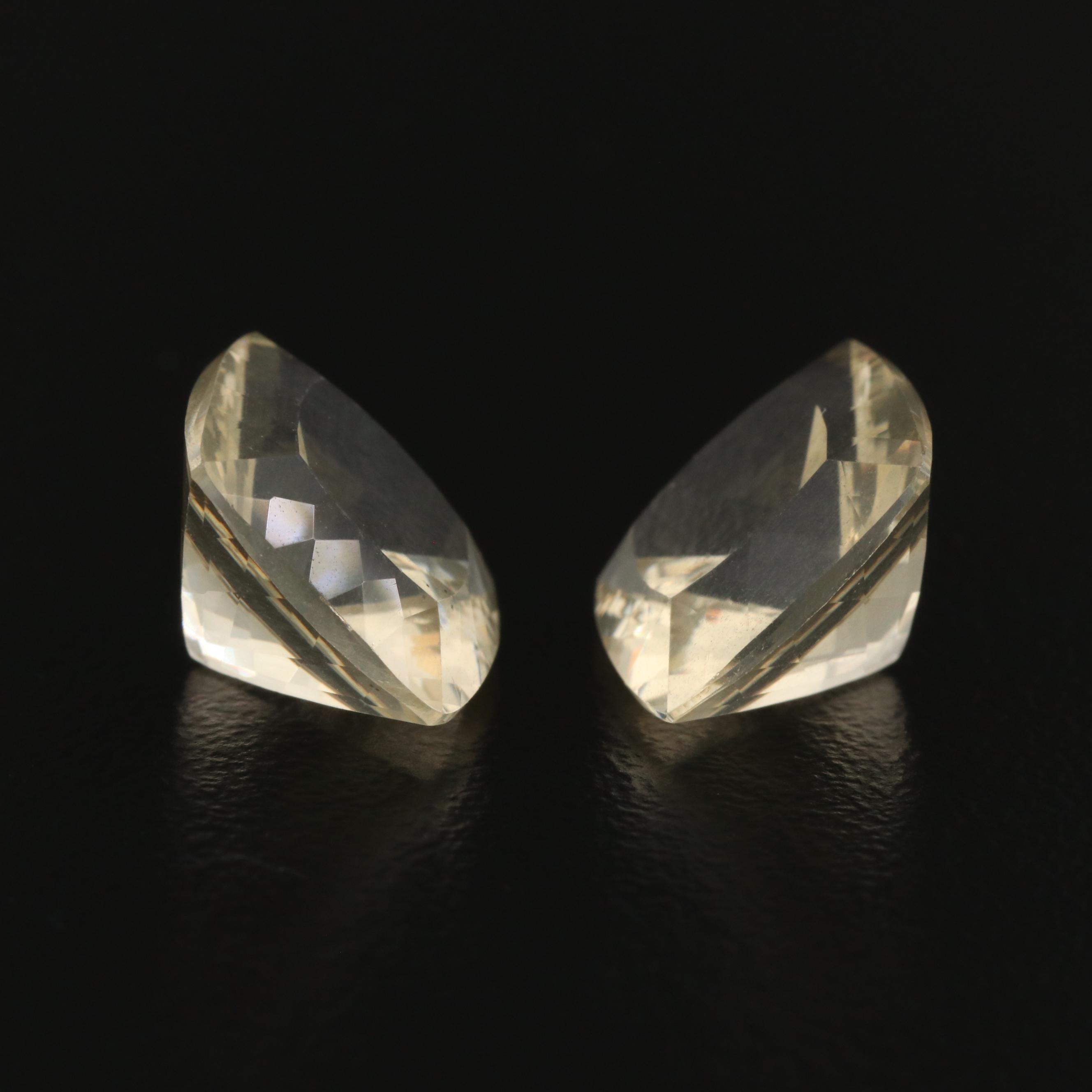 Loose 10.03 CTW Square Faceted Labadorites