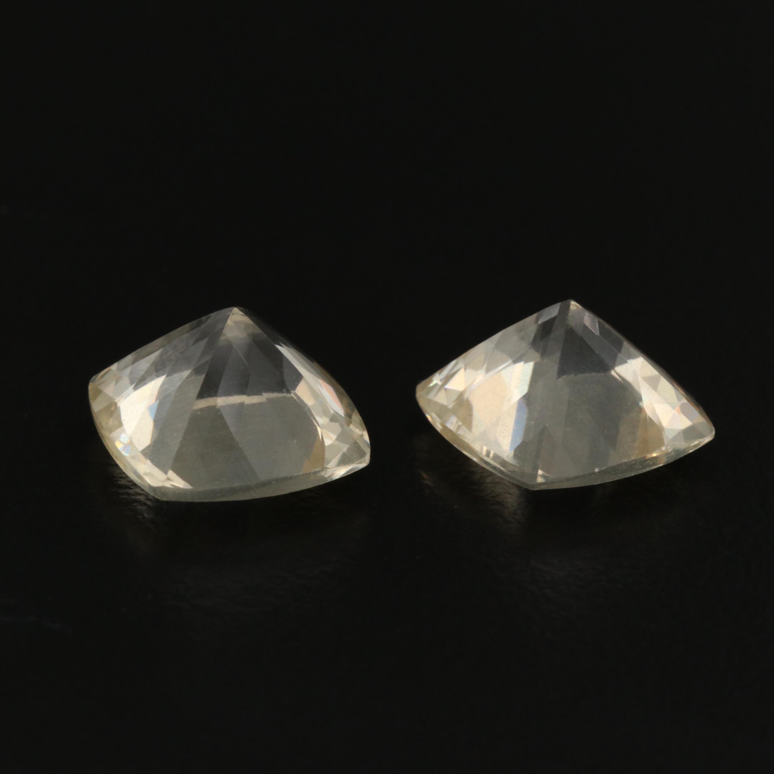 Loose 10.03 CTW Square Faceted Labadorites