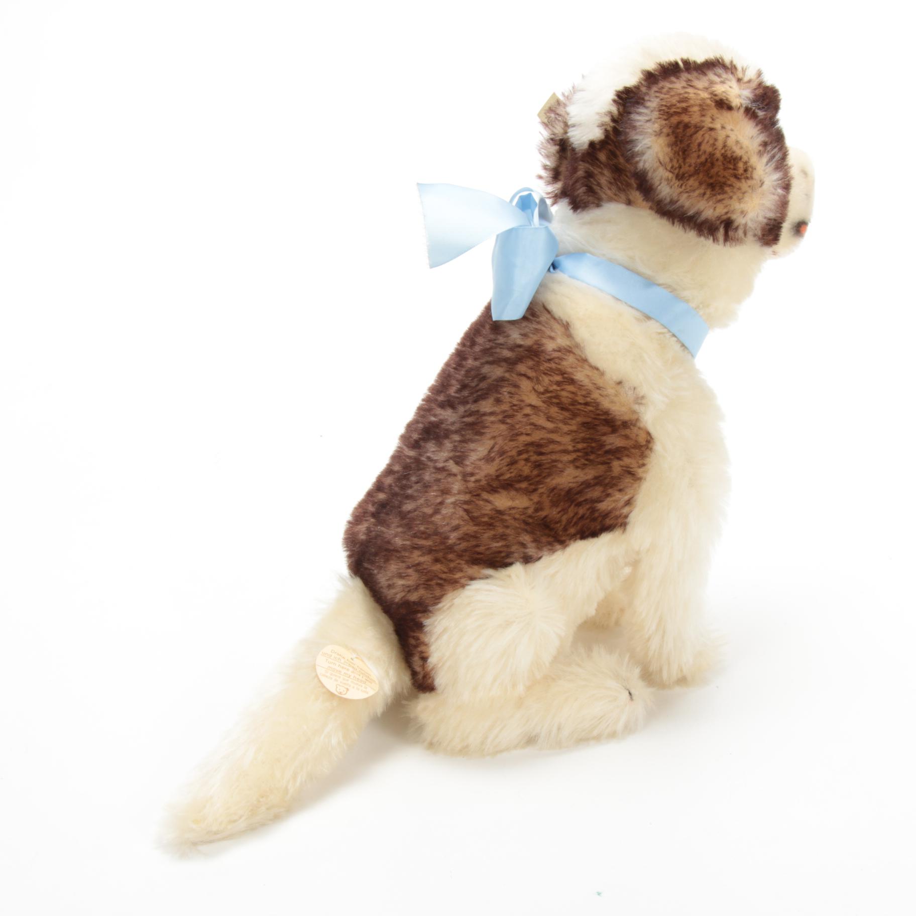Steiff 1931 Replica Head-Turning "St. Bernard" Mohair Stuffed Animal, 1993