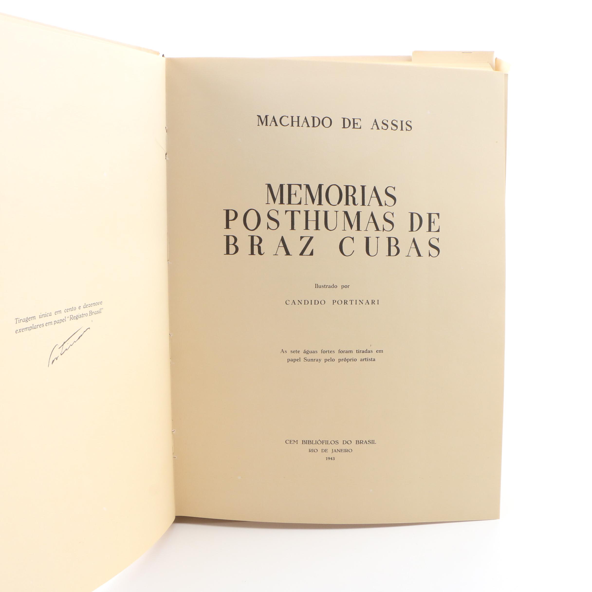 1979 Facsimile Edition "Memorias Posthumas De Braz Cubas" by Machado de Cubas