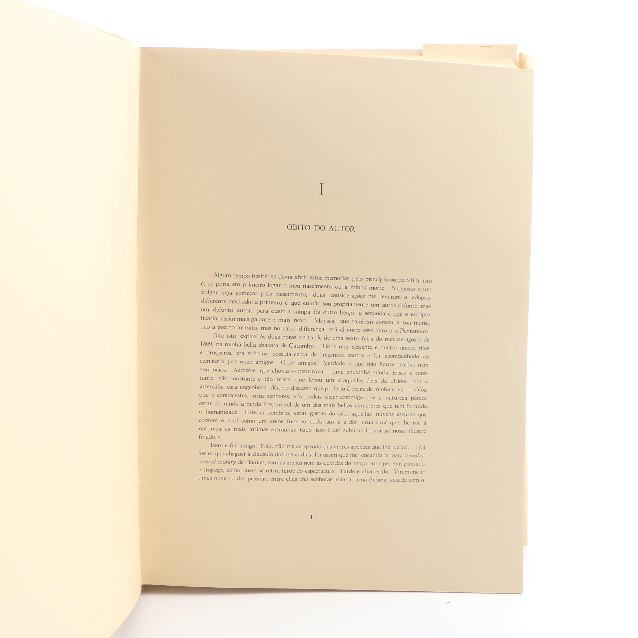 1979 Facsimile Edition "Memorias Posthumas De Braz Cubas" by Machado de Cubas