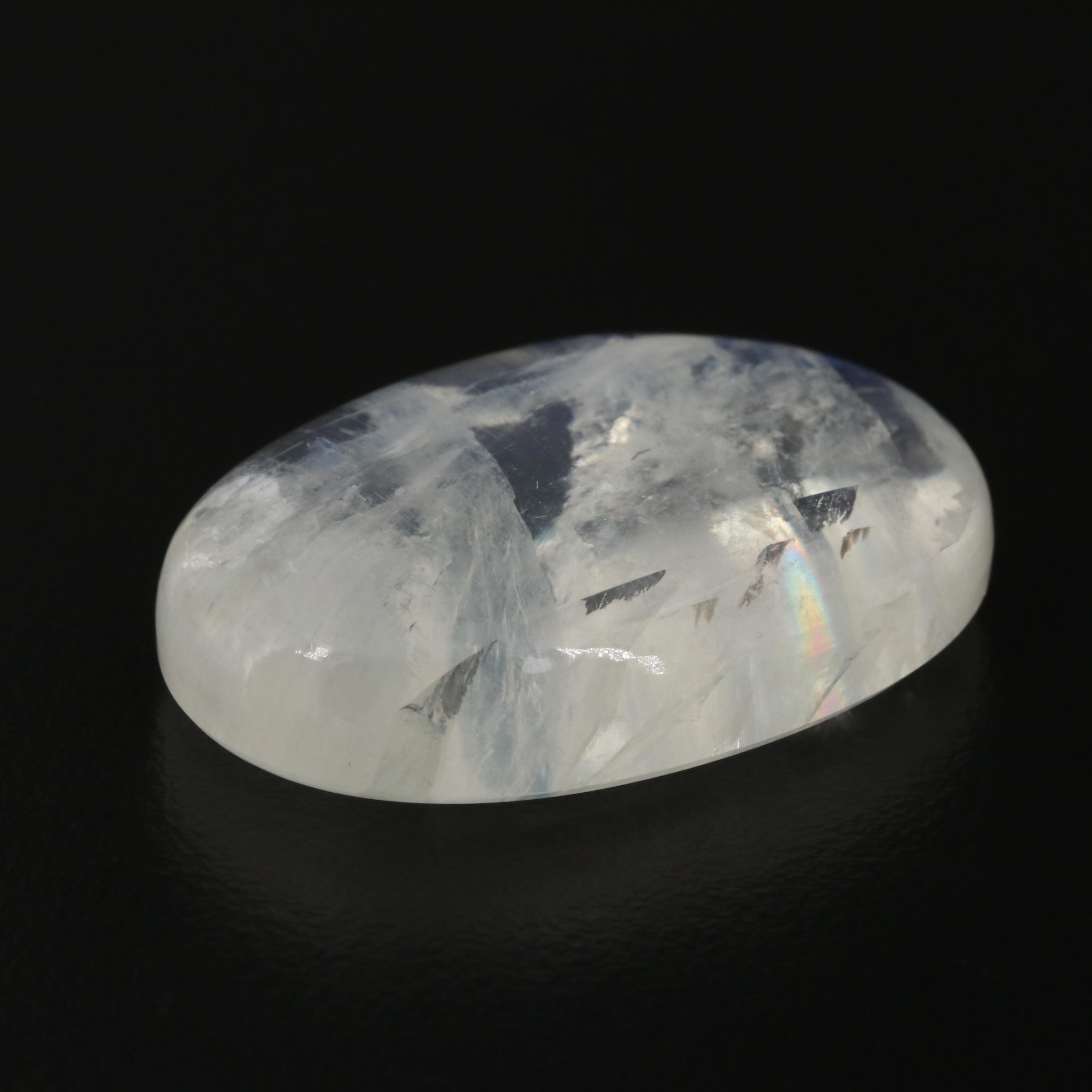 Loose 64.26 CT Rainbow Moonstone