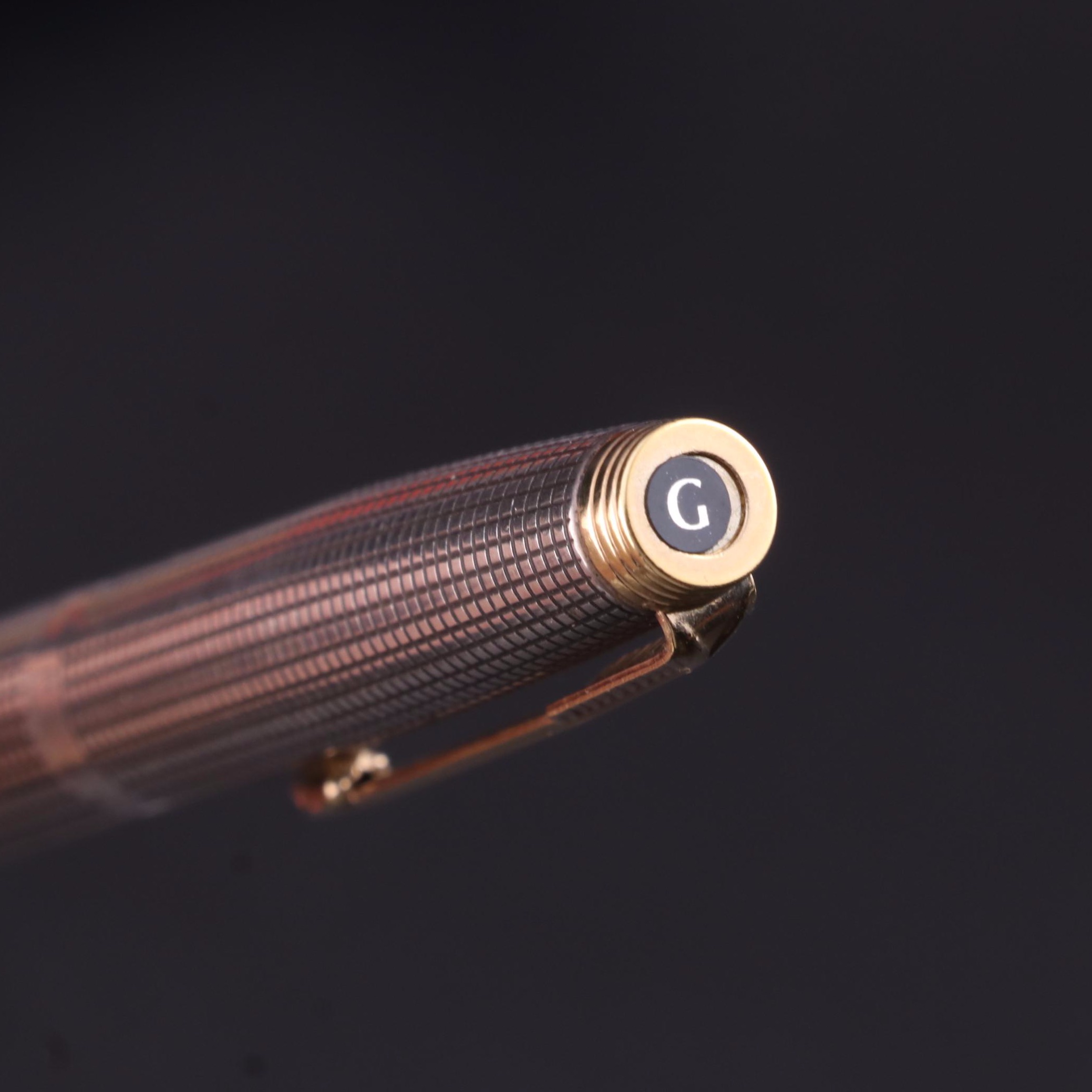 Parker "75 Ciselé" Sterling Silver Pencil and Fountain Pen with 14K Gold Nib