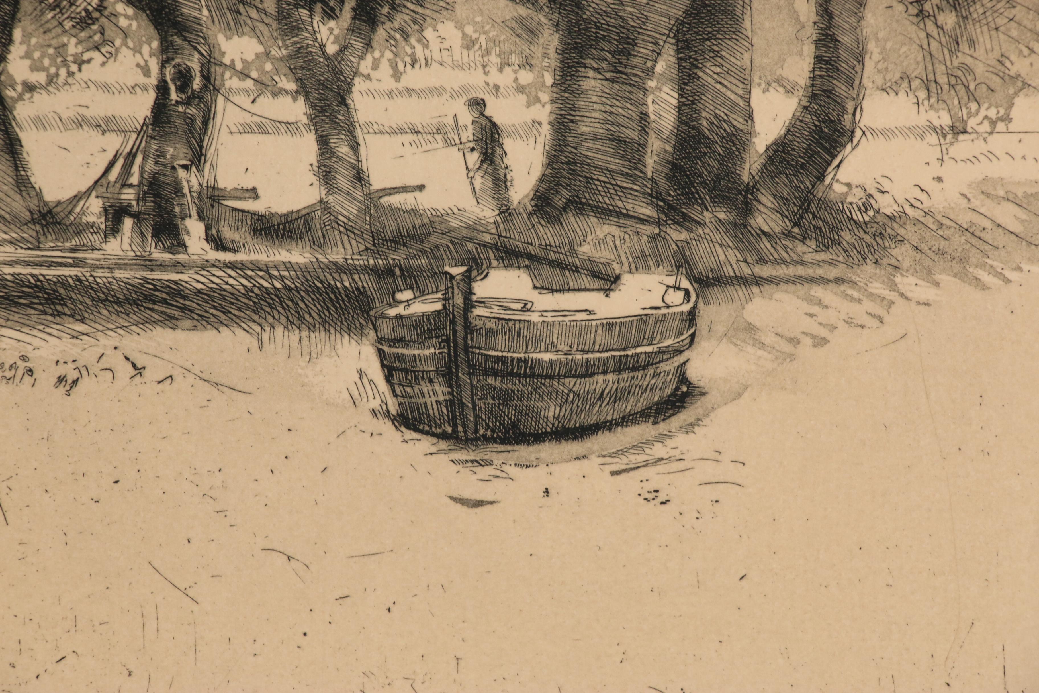 Trevor Southey Etching "Lakeshore"