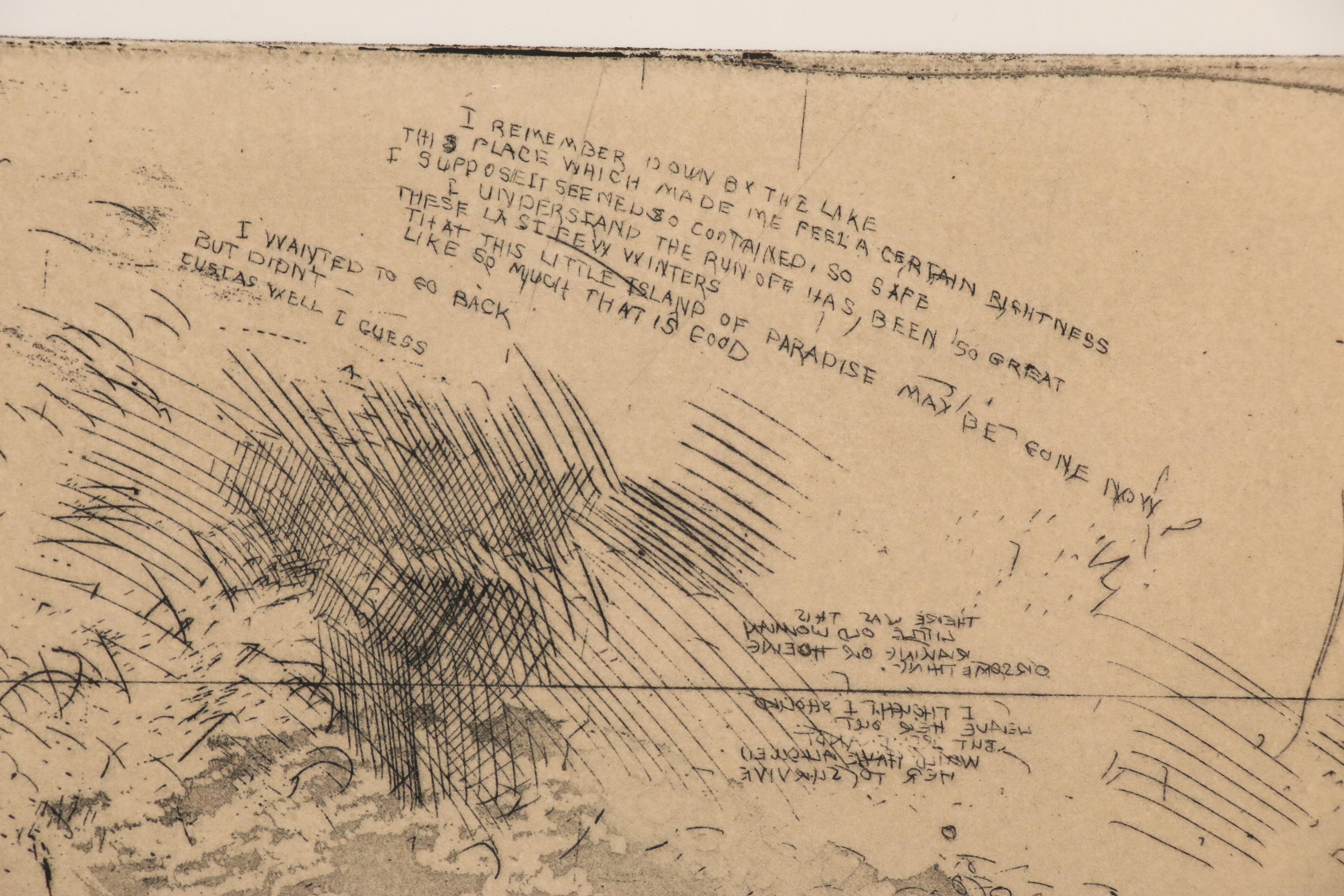 Trevor Southey Etching "Lakeshore"