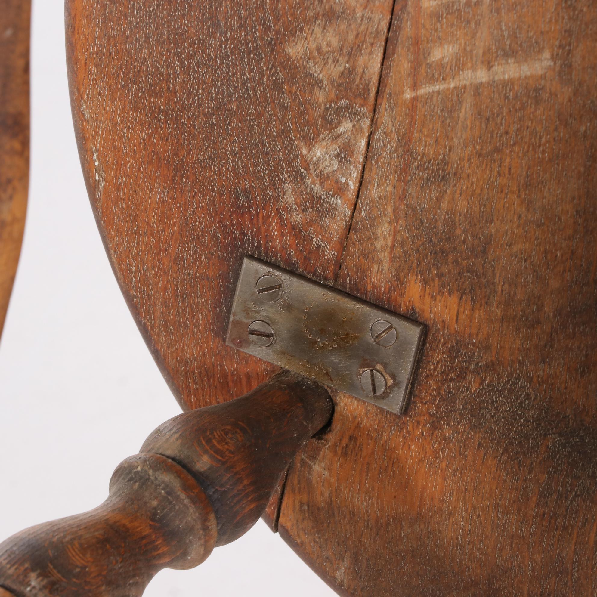 American Primitive Child's Sack-Back Windsor Rocking Armchair, 20th Century