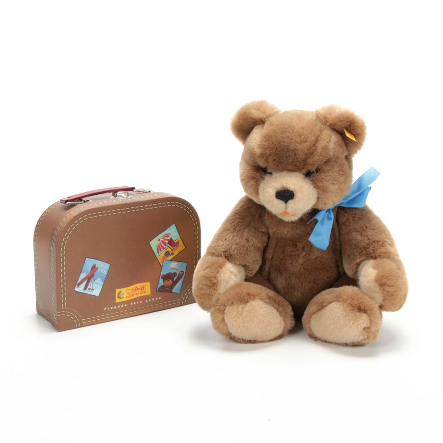 Steiff "Orsi Teddybear" Stuffed Animal with Suitcase