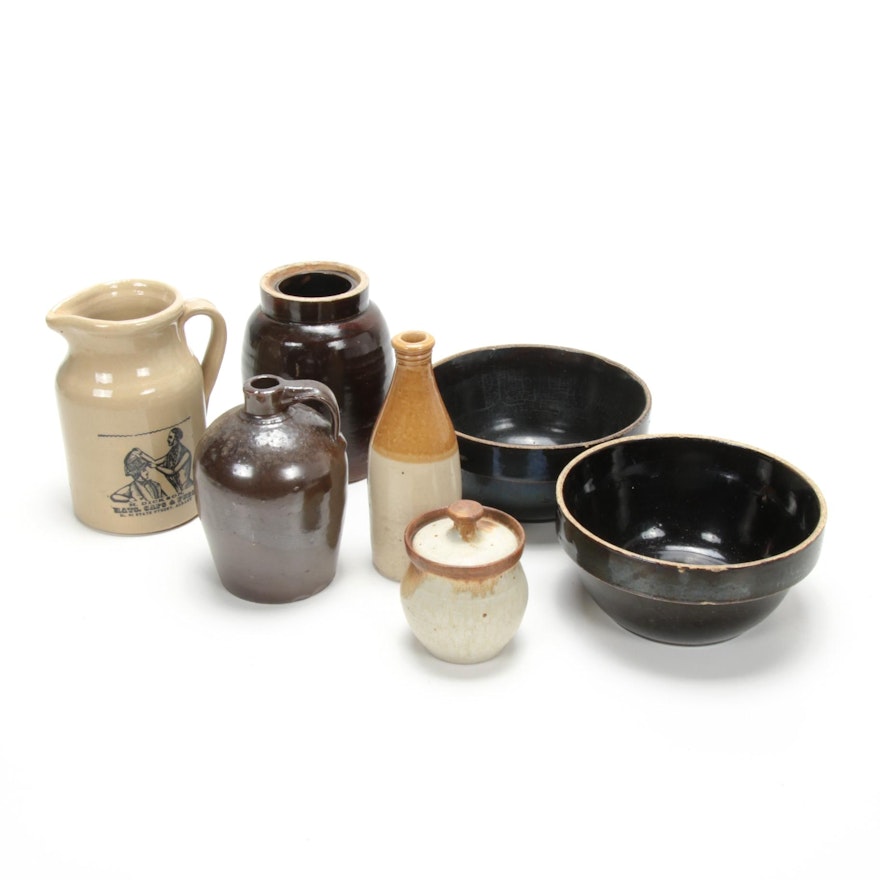 English and American Stoneware Pottery