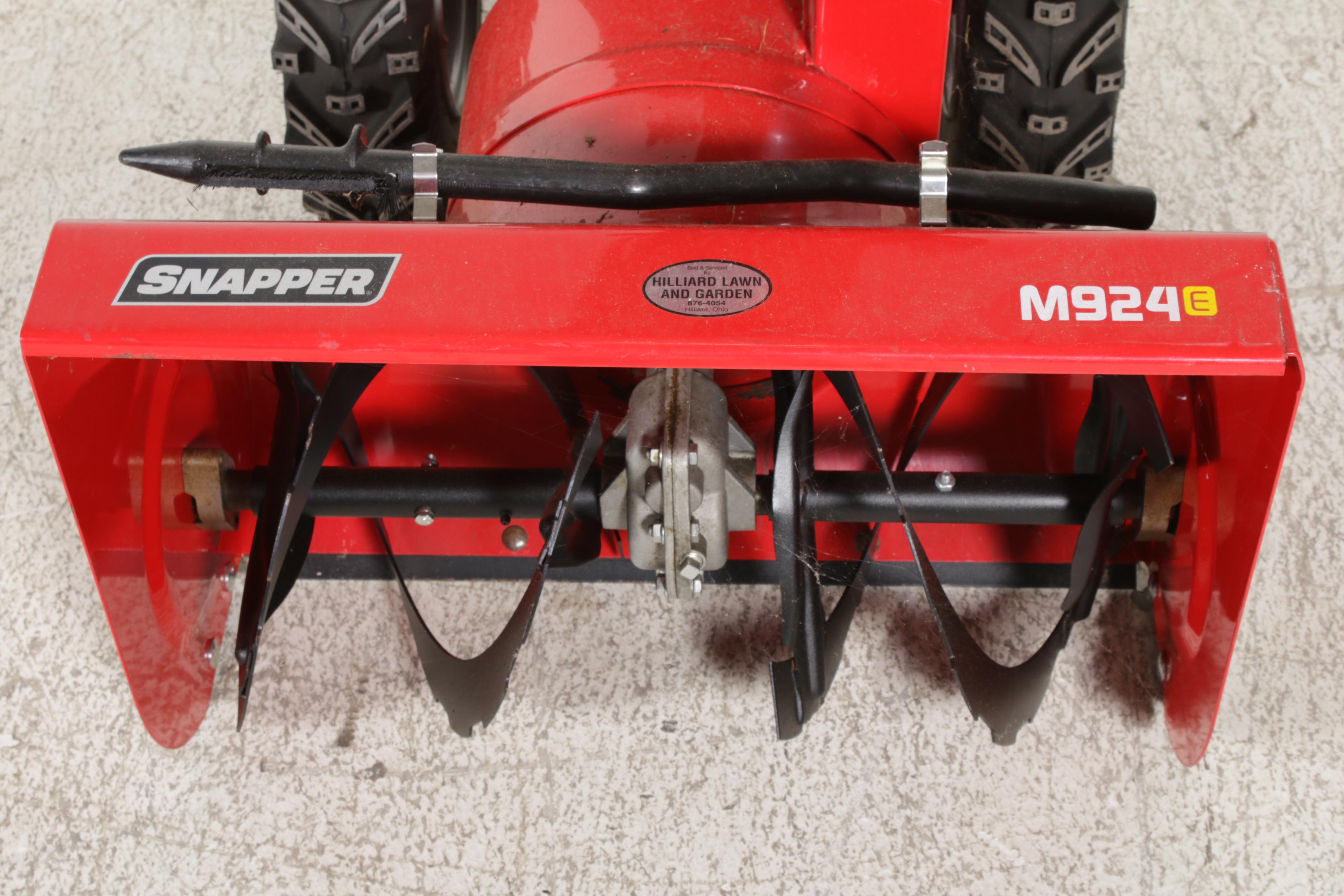 Snapper M924E Snow Thrower