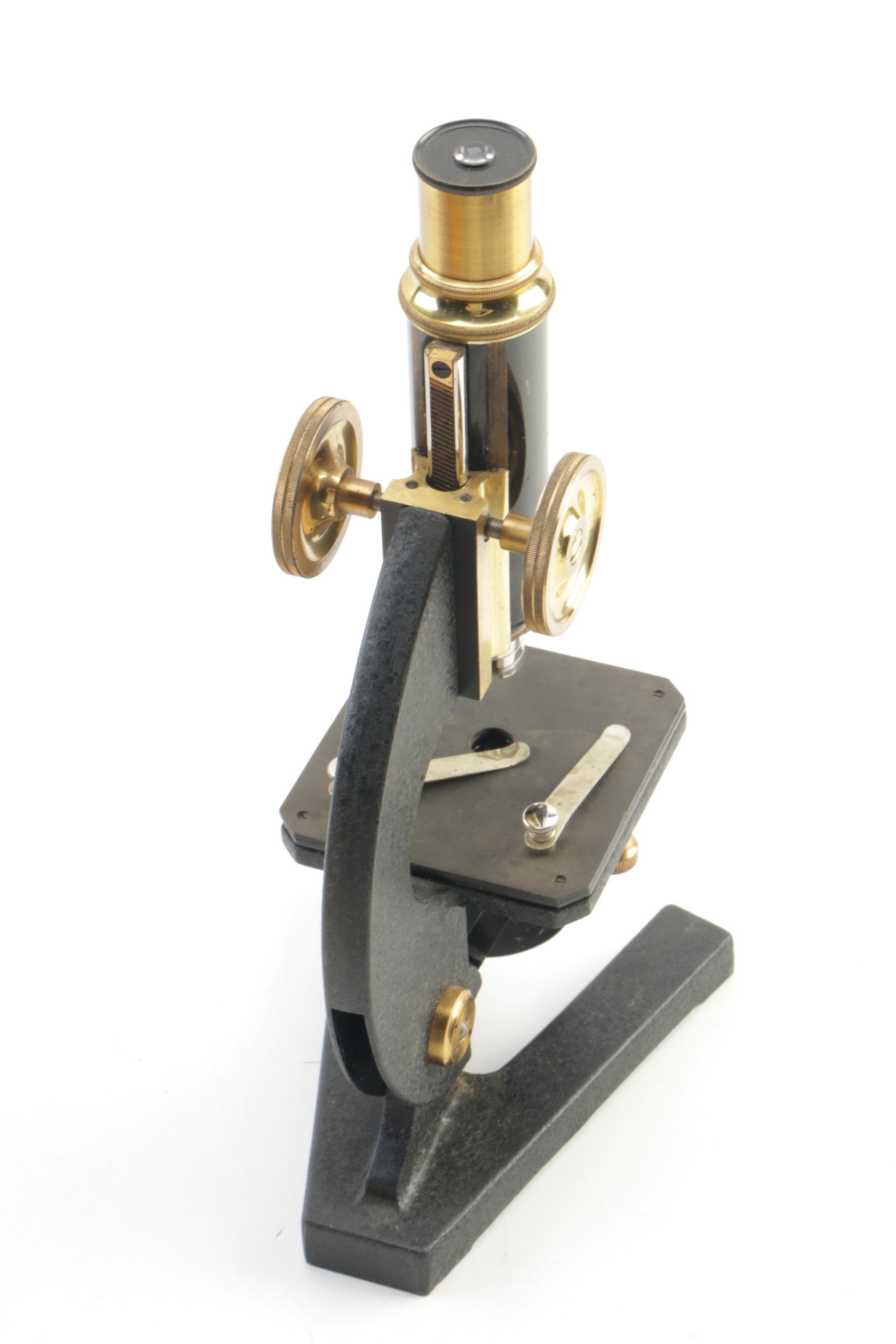 Carl Zeiss Jena Monocular Microscope with Case, Early 20th Century