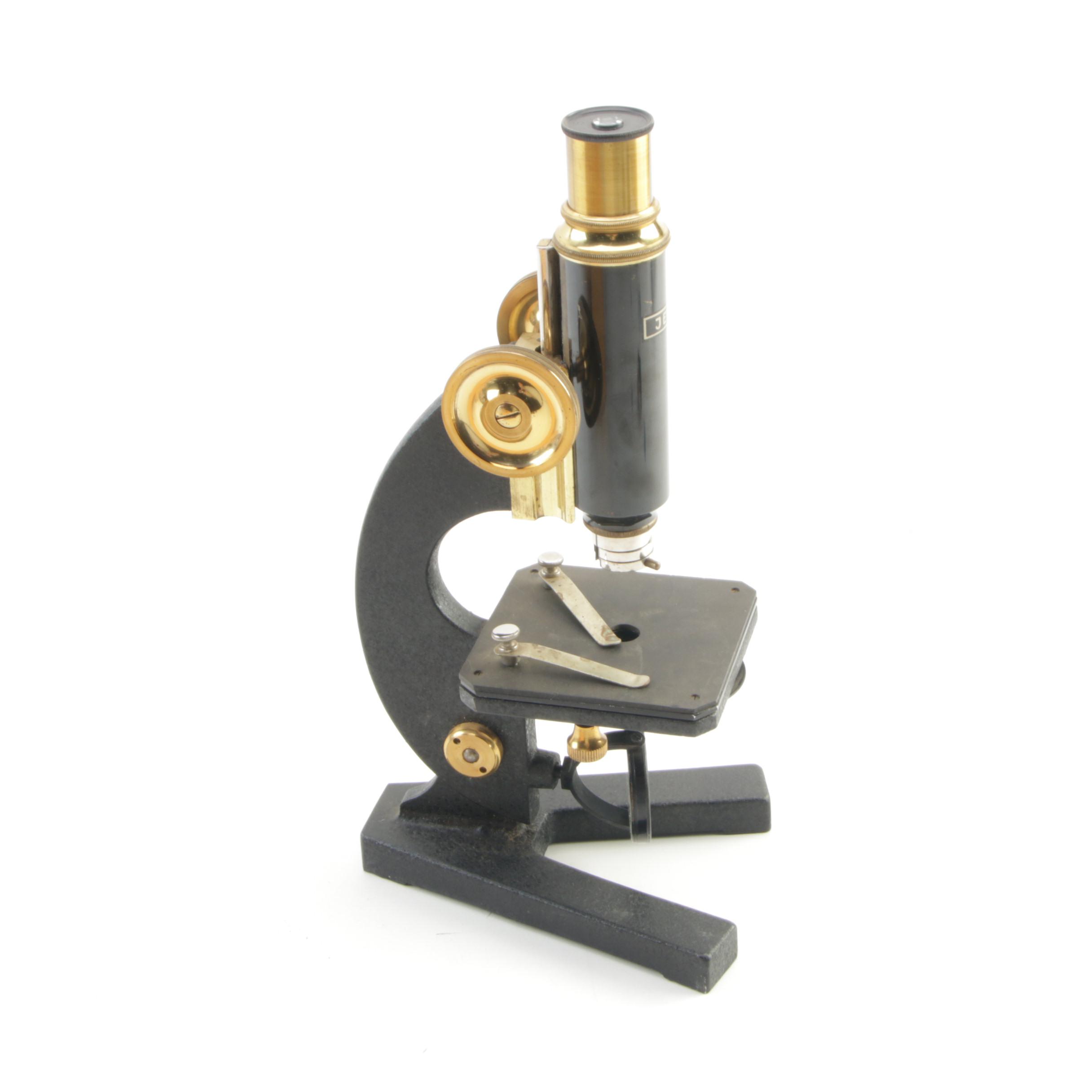 Carl Zeiss Jena Monocular Microscope with Case, Early 20th Century