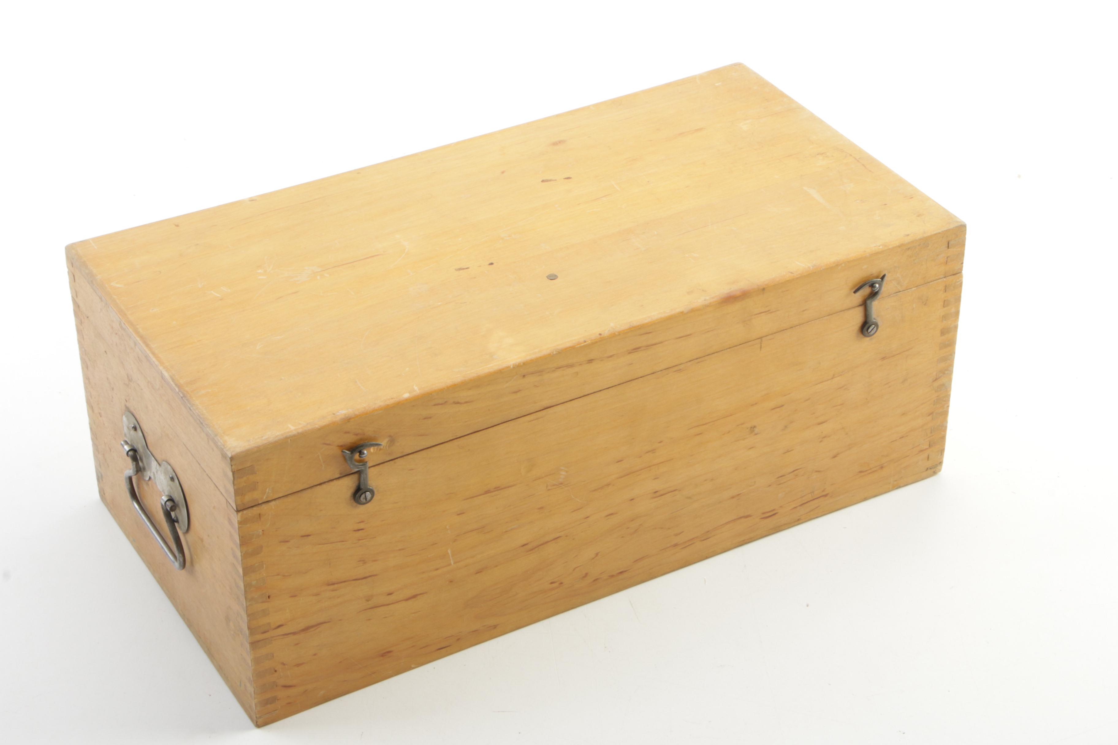 Carl Zeiss Jena Monocular Microscope with Case, Early 20th Century