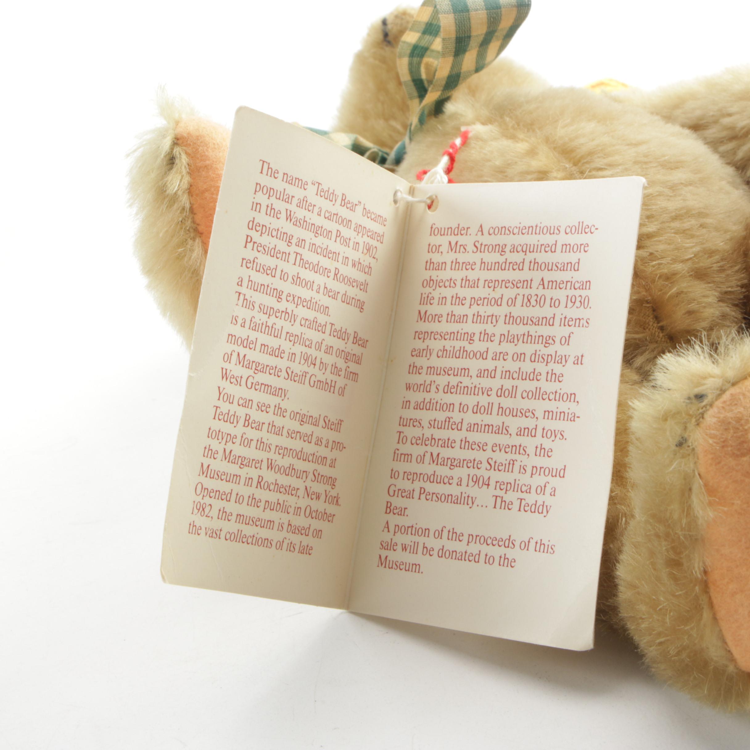 Steiff "Margaret Woodbury Strong Museum" Stuffed Bear