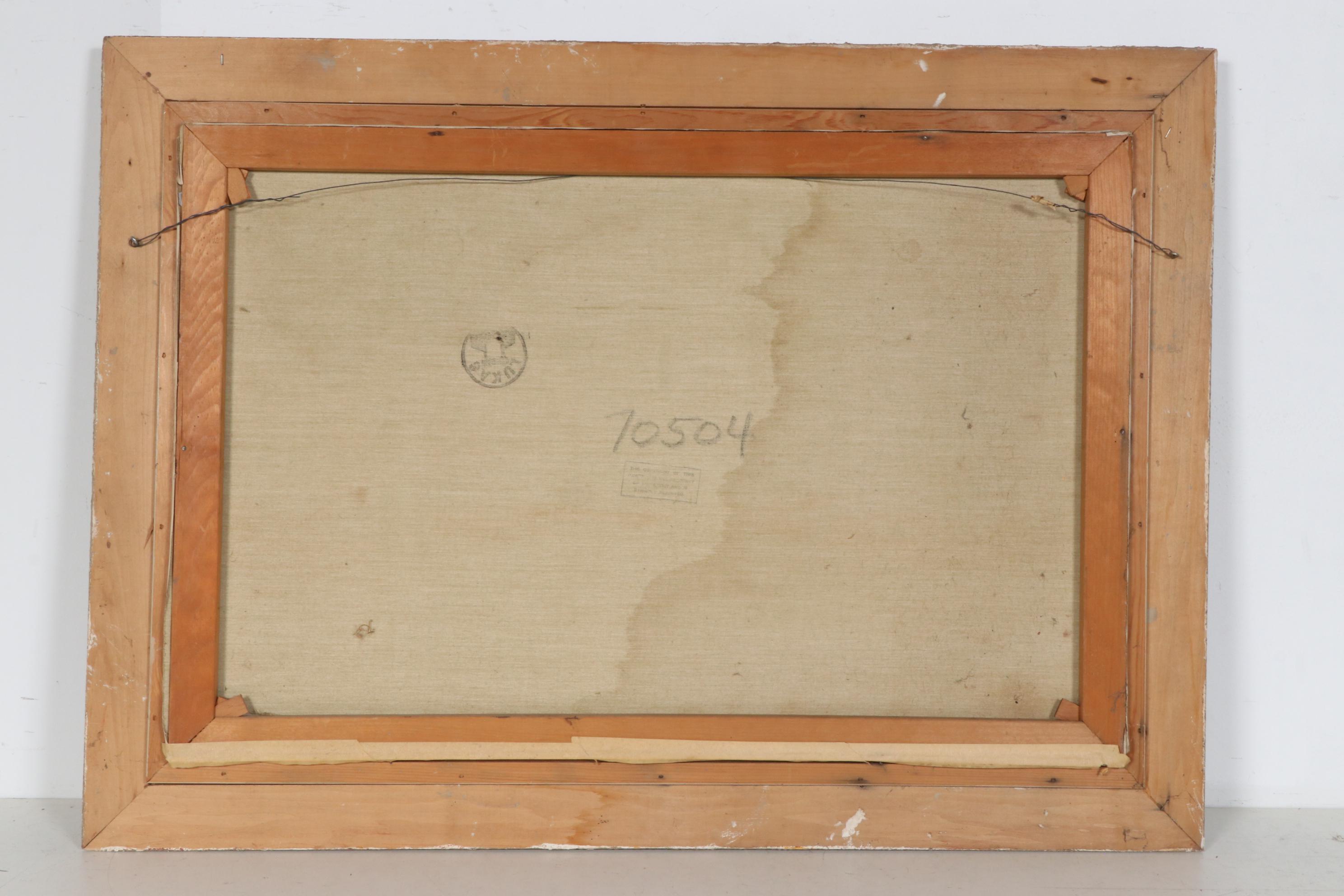 Aldo Mantovani Landscape Oil Painting, Mid-20th Century