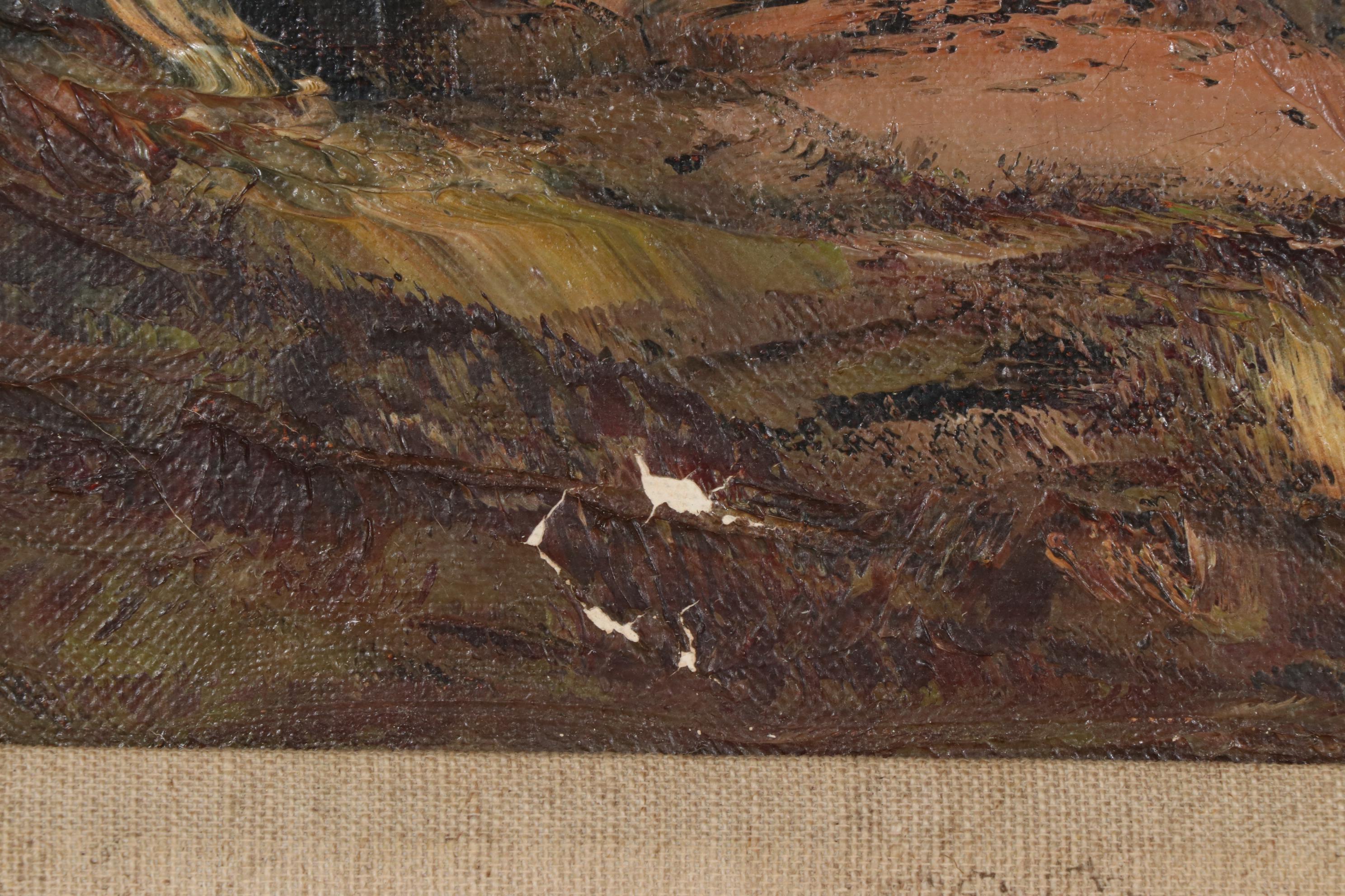 Aldo Mantovani Landscape Oil Painting, Mid-20th Century