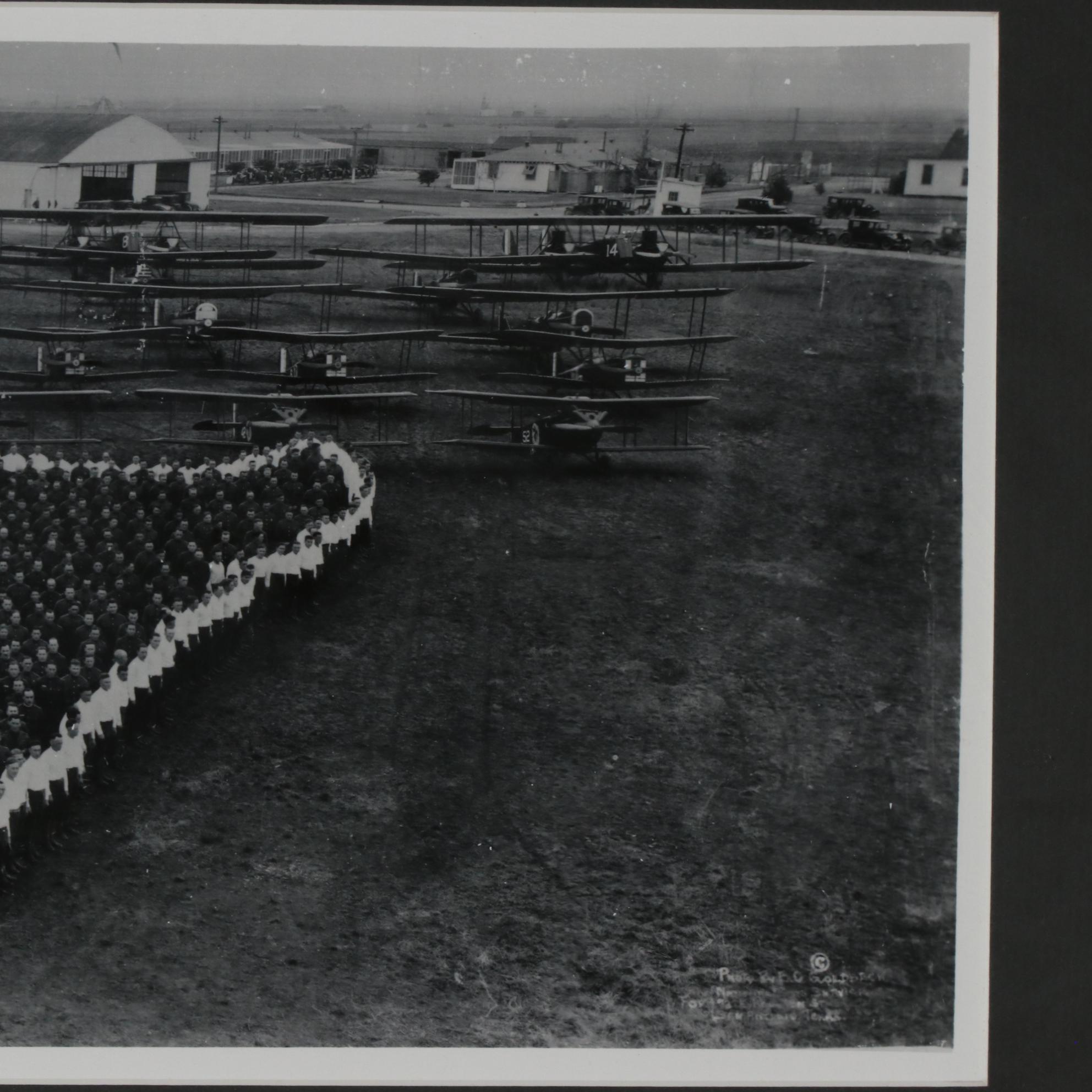 E.O. Goldbeck Reprint Panoramic Photograph "Living Air Service Insignia"